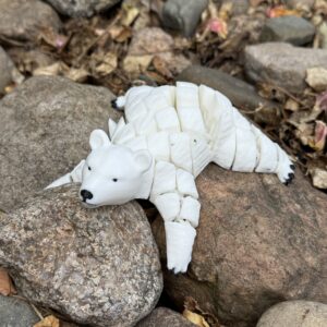 Niedźwiedź Polarny 3D – Segmentowy Lodowy Król, super gadżet, prezent