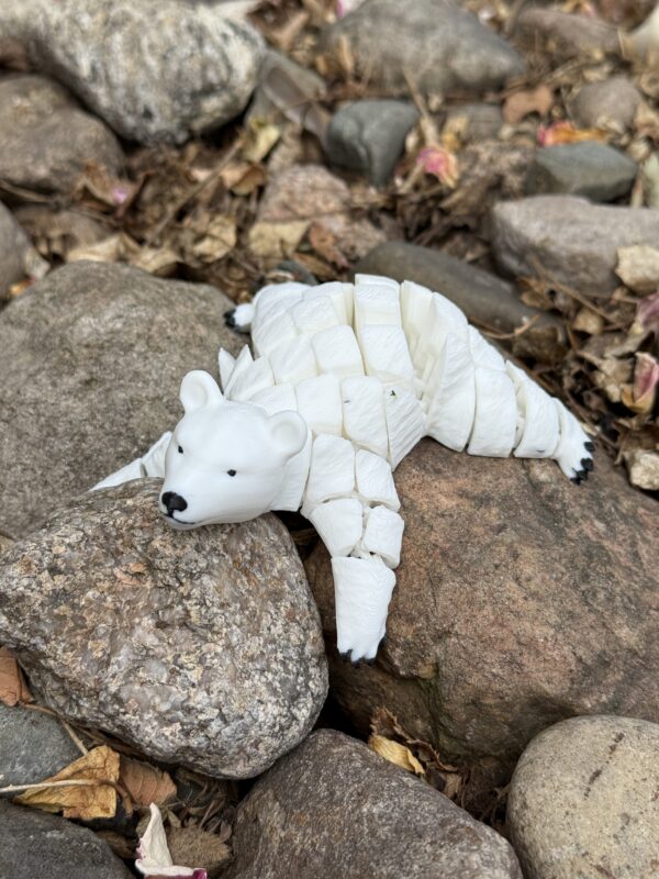 Niedźwiedź Polarny 3D – Segmentowy Lodowy Król, super gadżet, prezent