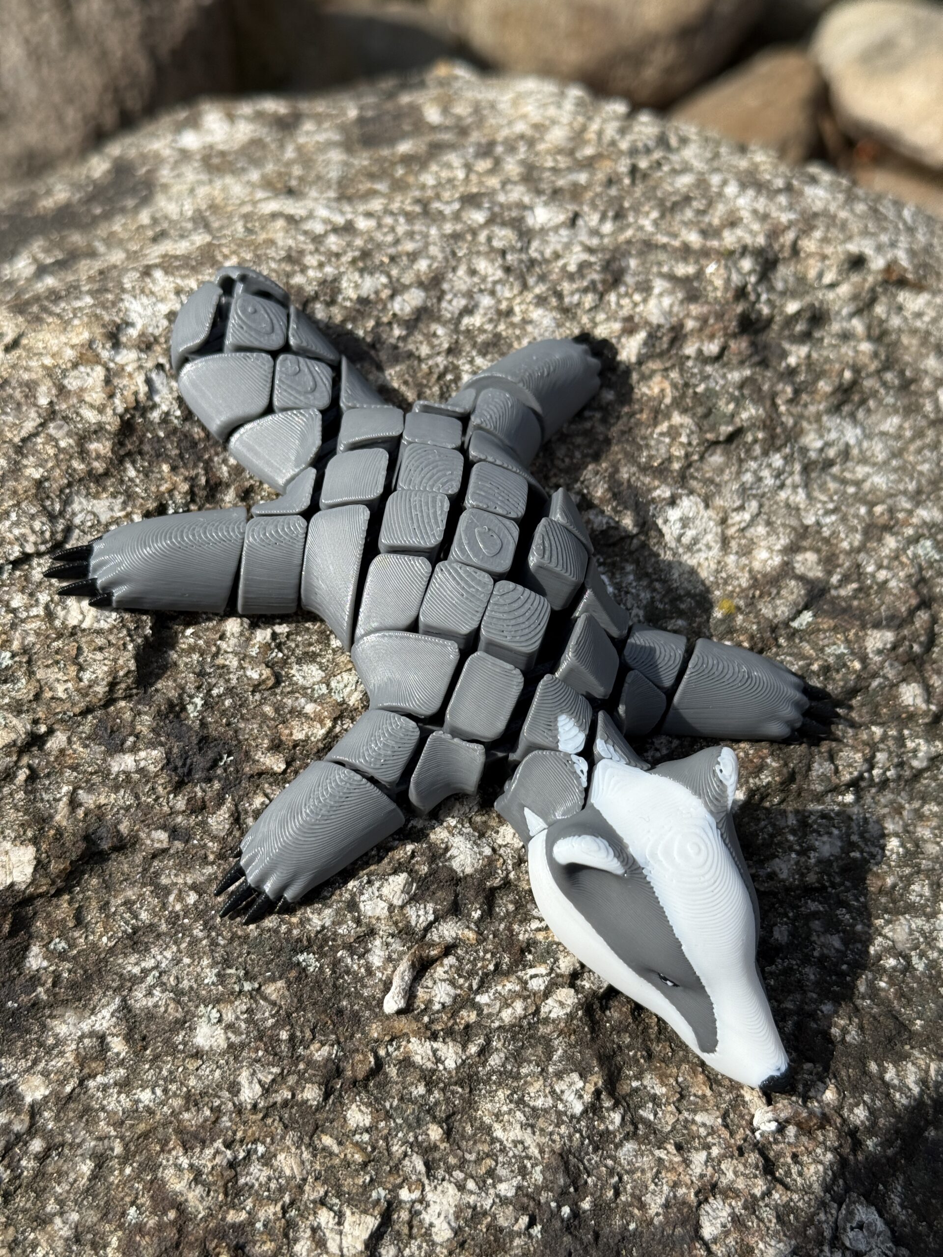 Borsuk segmentowy 3D ssak – ruchoma figurka, gadżet dekoracyjny, zabawka, prezent - obrazek 11