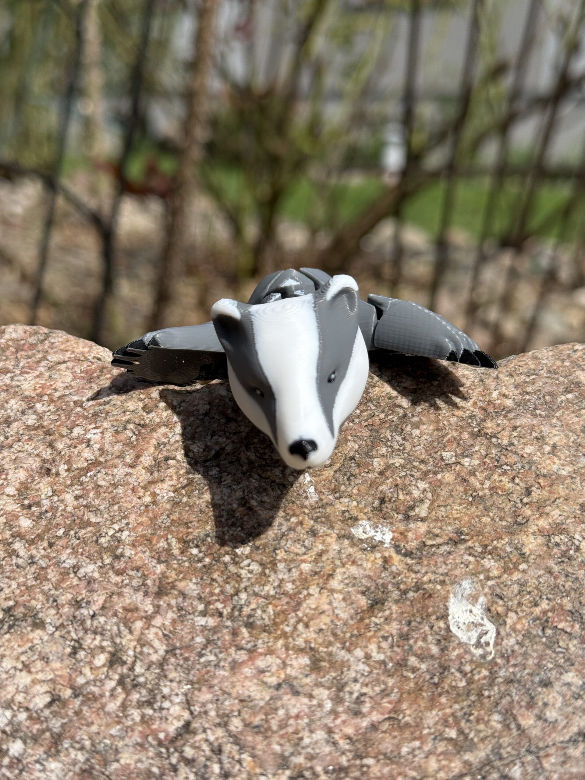 Borsuk segmentowy 3D ssak – ruchoma figurka, gadżet dekoracyjny, zabawka, prezent - obrazek 13