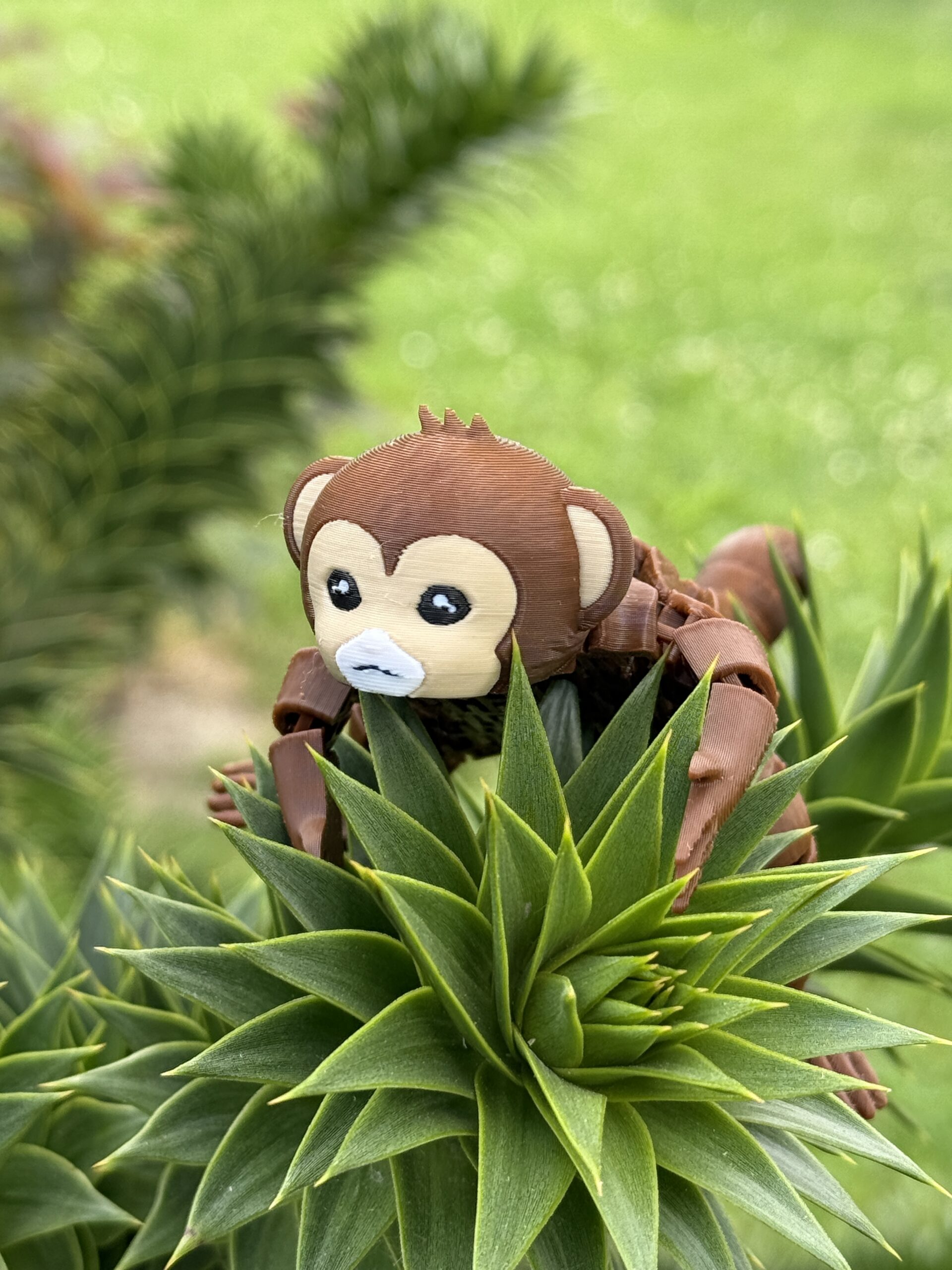 Figurka Małpki 3D – Przegubowa, Segmentowa, Gadżet, prezent, niespodzianka - obrazek 3