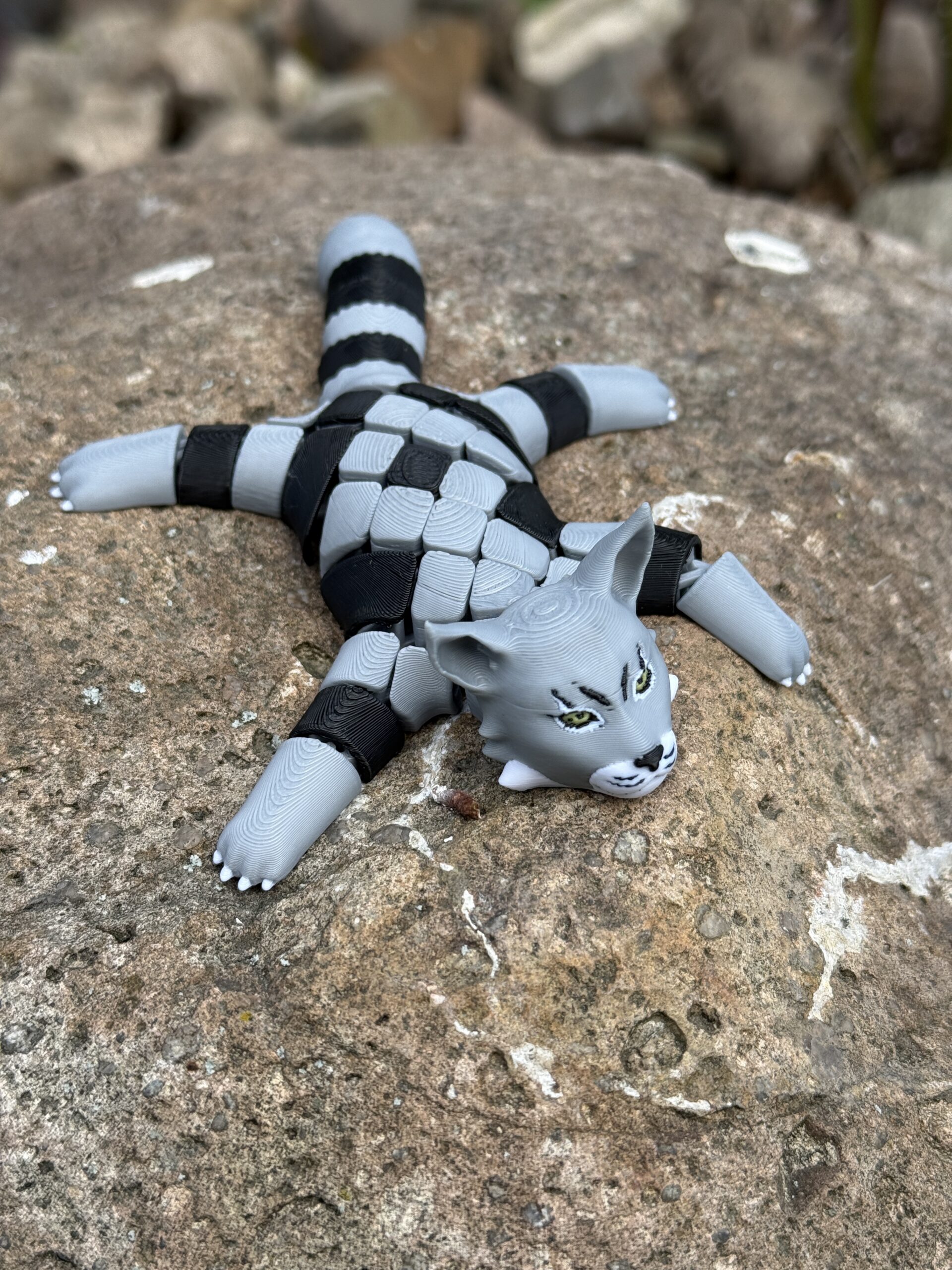 Ryś amerykański segmentowy 3D – zabawka antystresowa, prezent, gadżet - obrazek 6