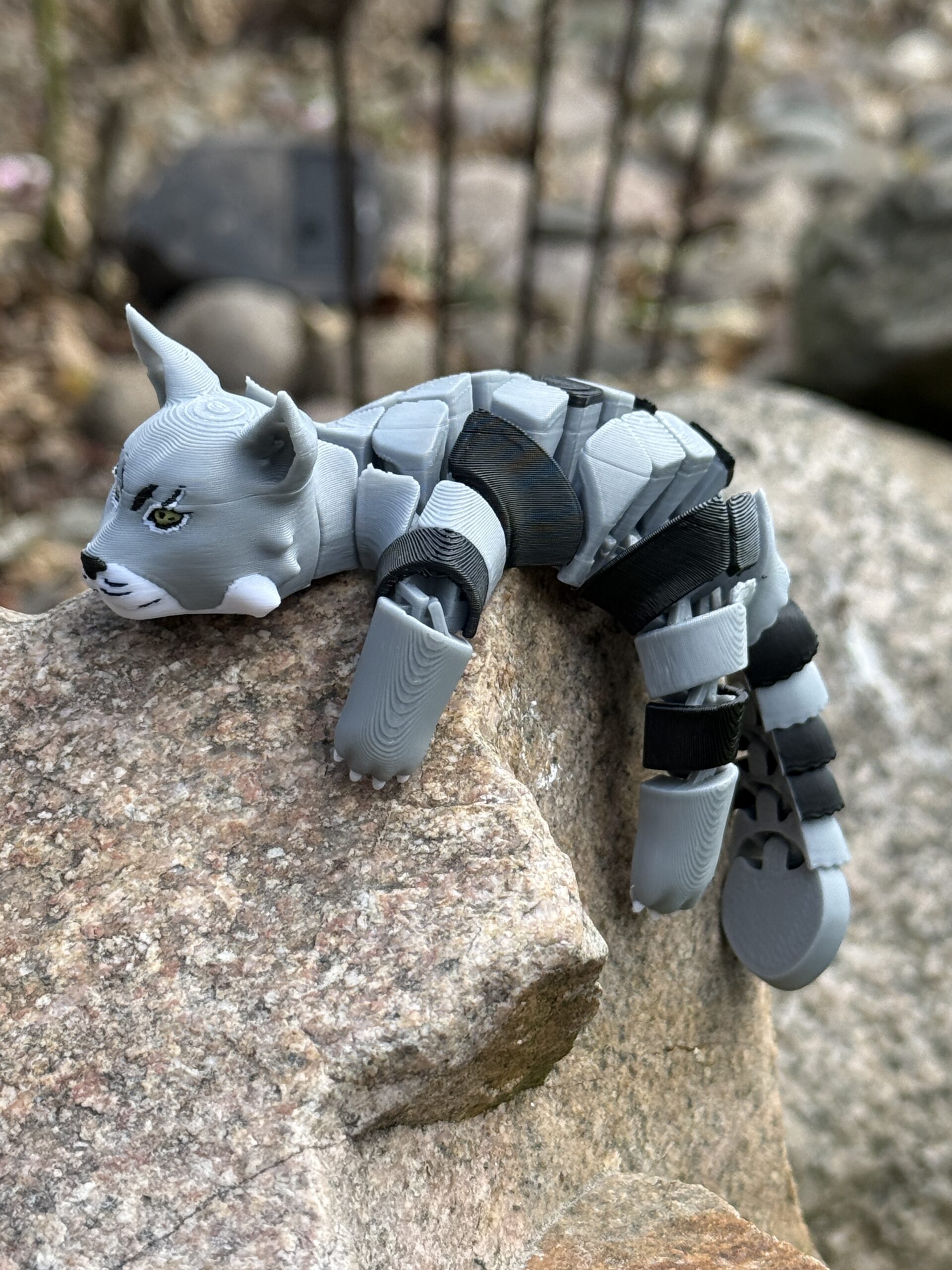 Ryś amerykański segmentowy 3D – zabawka antystresowa, prezent, gadżet - obrazek 9