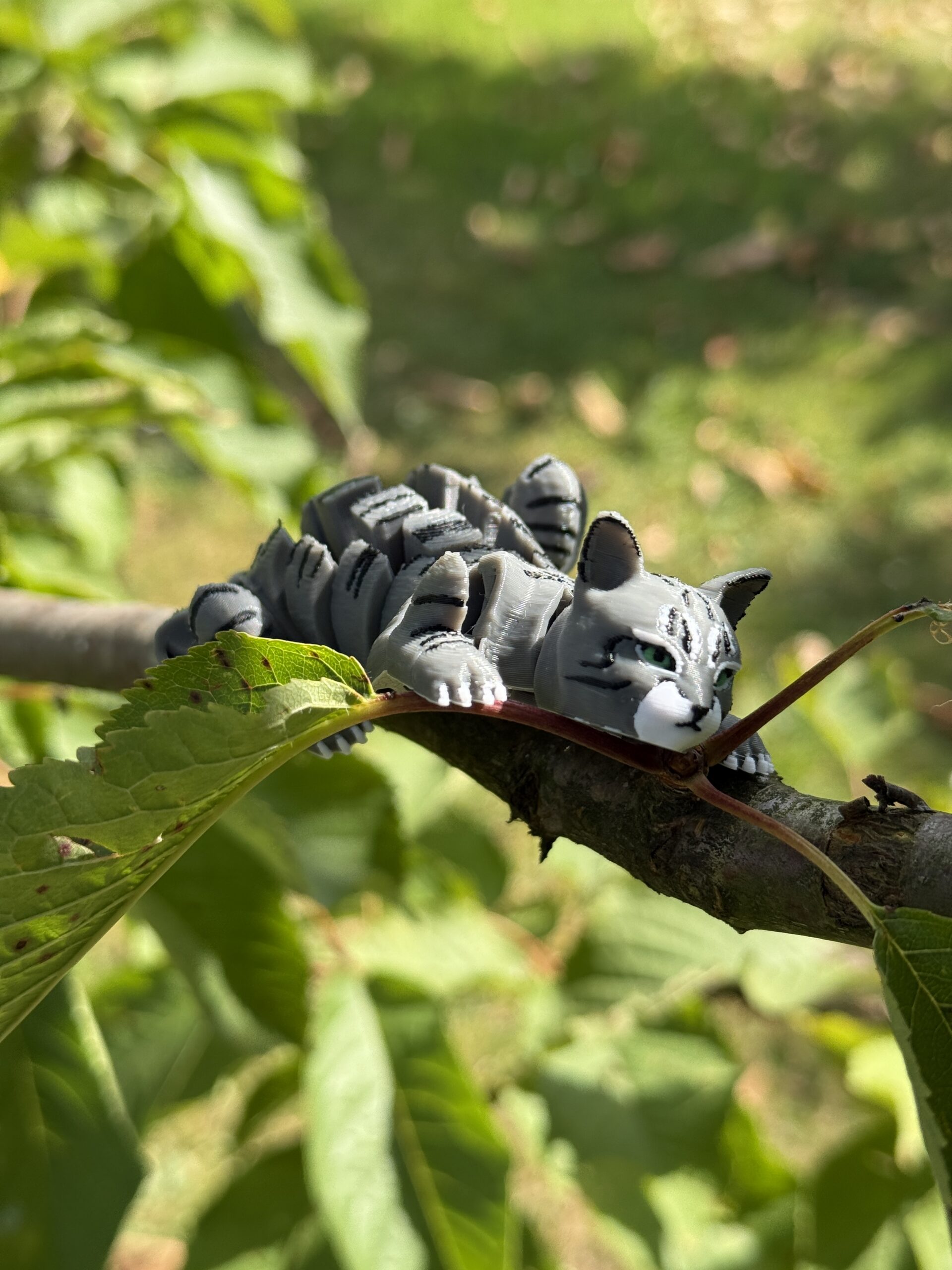 Kot segmentowy 3D ruchoma figurka, druk 3D, gadżet dekoracyjny, prezent - obrazek 9