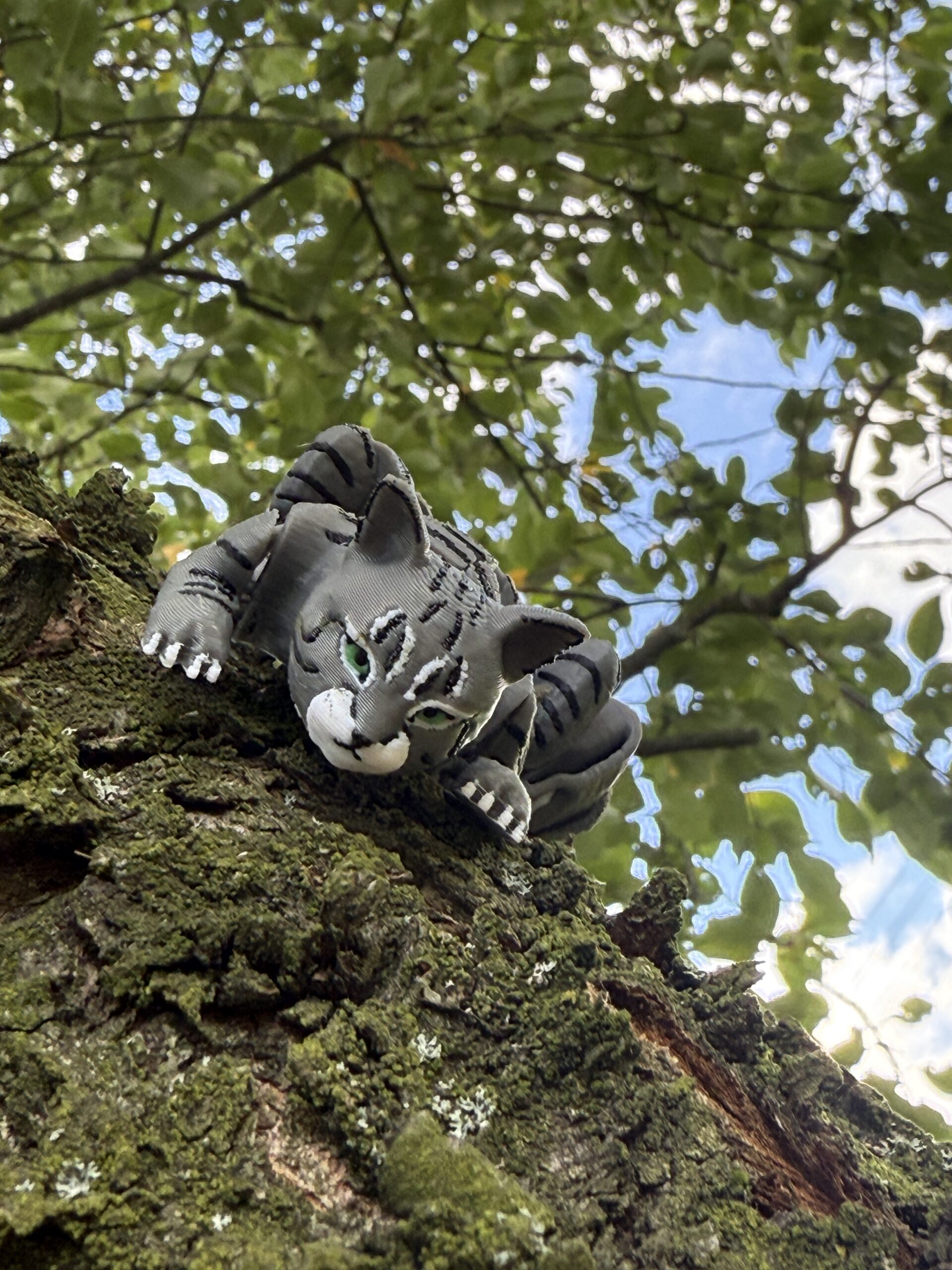 Kot segmentowy 3D ruchoma figurka, druk 3D, gadżet dekoracyjny, prezent - obrazek 11