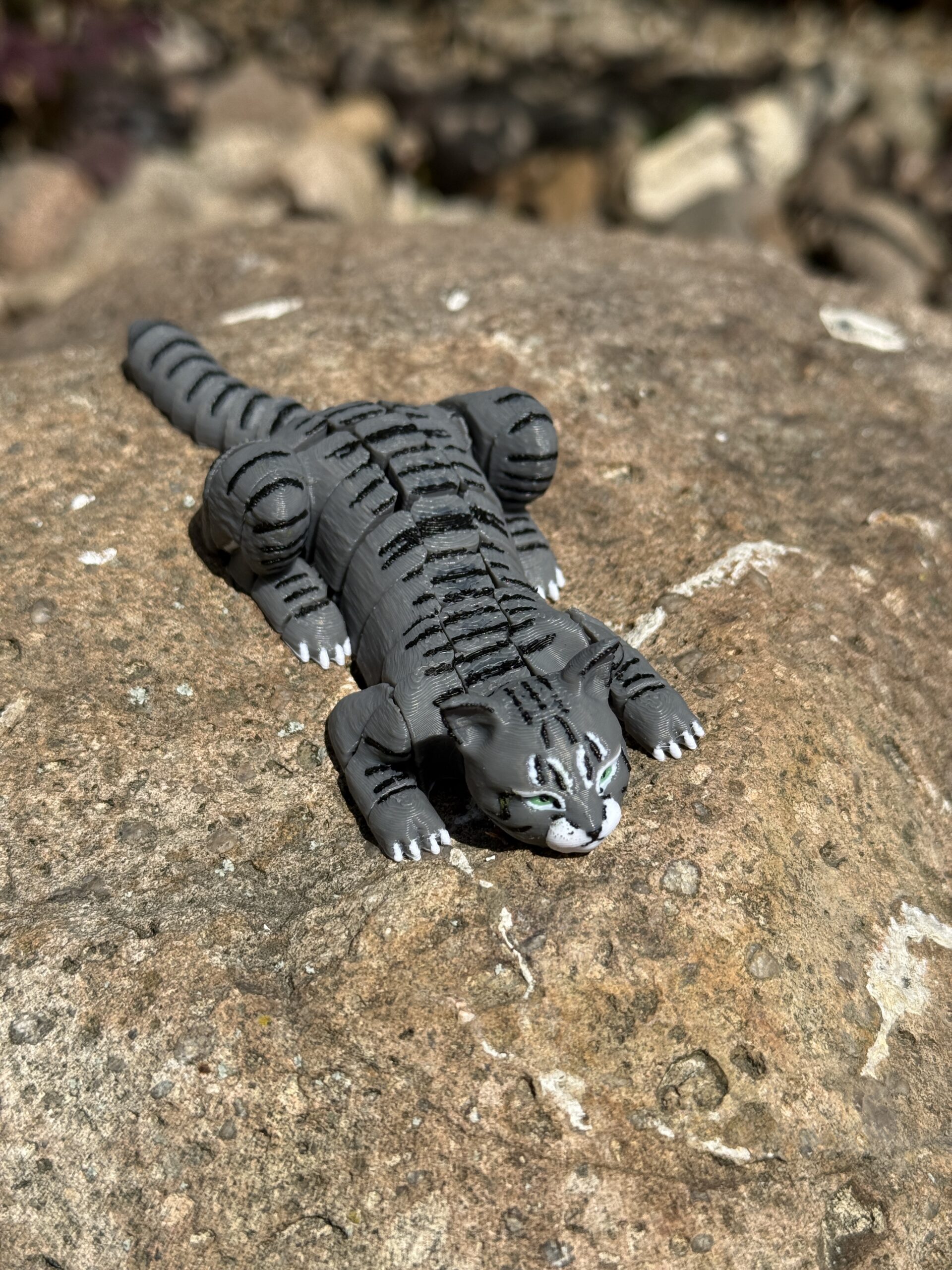 Kot segmentowy 3D ruchoma figurka, druk 3D, gadżet dekoracyjny, prezent - obrazek 13