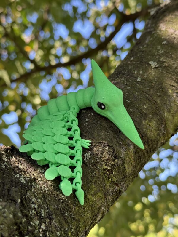 Pterodaktyl przegubowy 3D, ruchoma figurka, druk 3D, gadżet dekoracyjny - obrazek 3