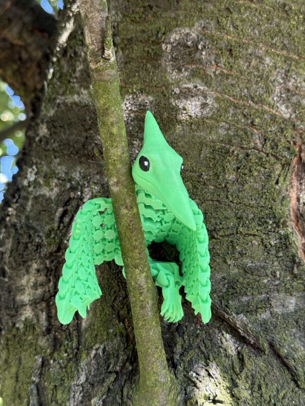 Pterodaktyl przegubowy 3D, ruchoma figurka, druk 3D, gadżet dekoracyjny - obrazek 7