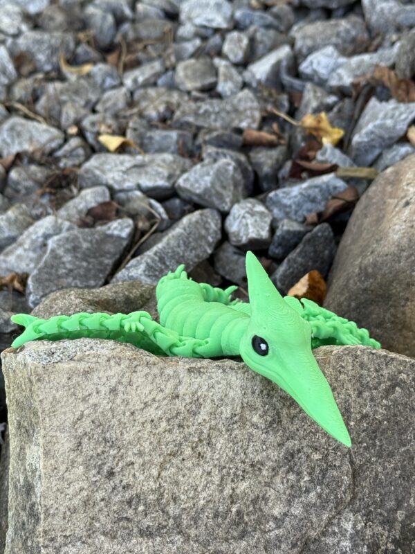 Pterodaktyl przegubowy 3D, ruchoma figurka, druk 3D, gadżet dekoracyjny - obrazek 4