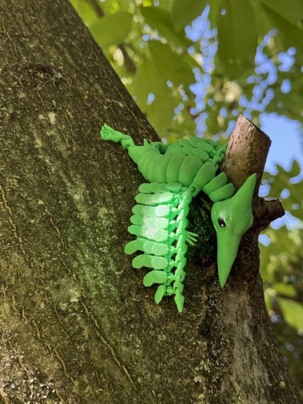 Pterodaktyl przegubowy 3D, ruchoma figurka, druk 3D, gadżet dekoracyjny - obrazek 8