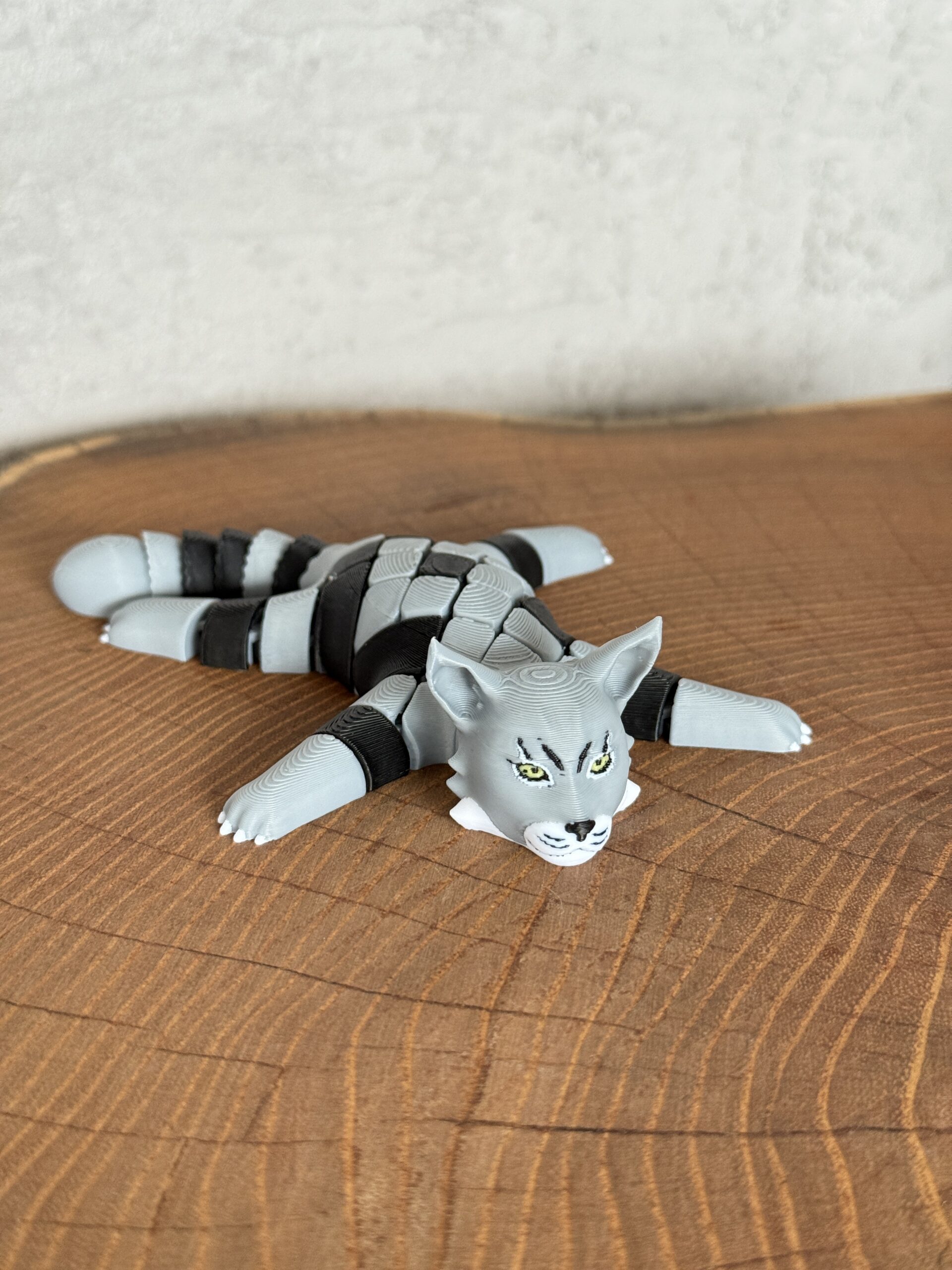 Ryś amerykański segmentowy 3D – zabawka antystresowa, prezent, gadżet - obrazek 10