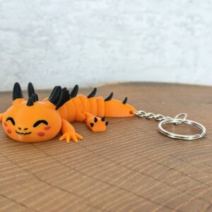 Baby Smok 3D – przegubowy brelok, który robi wrażenie, zabawka, prezent, gadżet