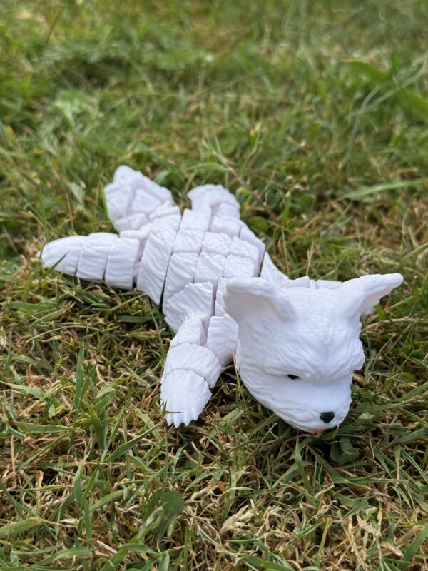 Figurka Psa White Terrier ,gadżet, prezent, zabawka, zwierzęta, słodziak - obrazek 4