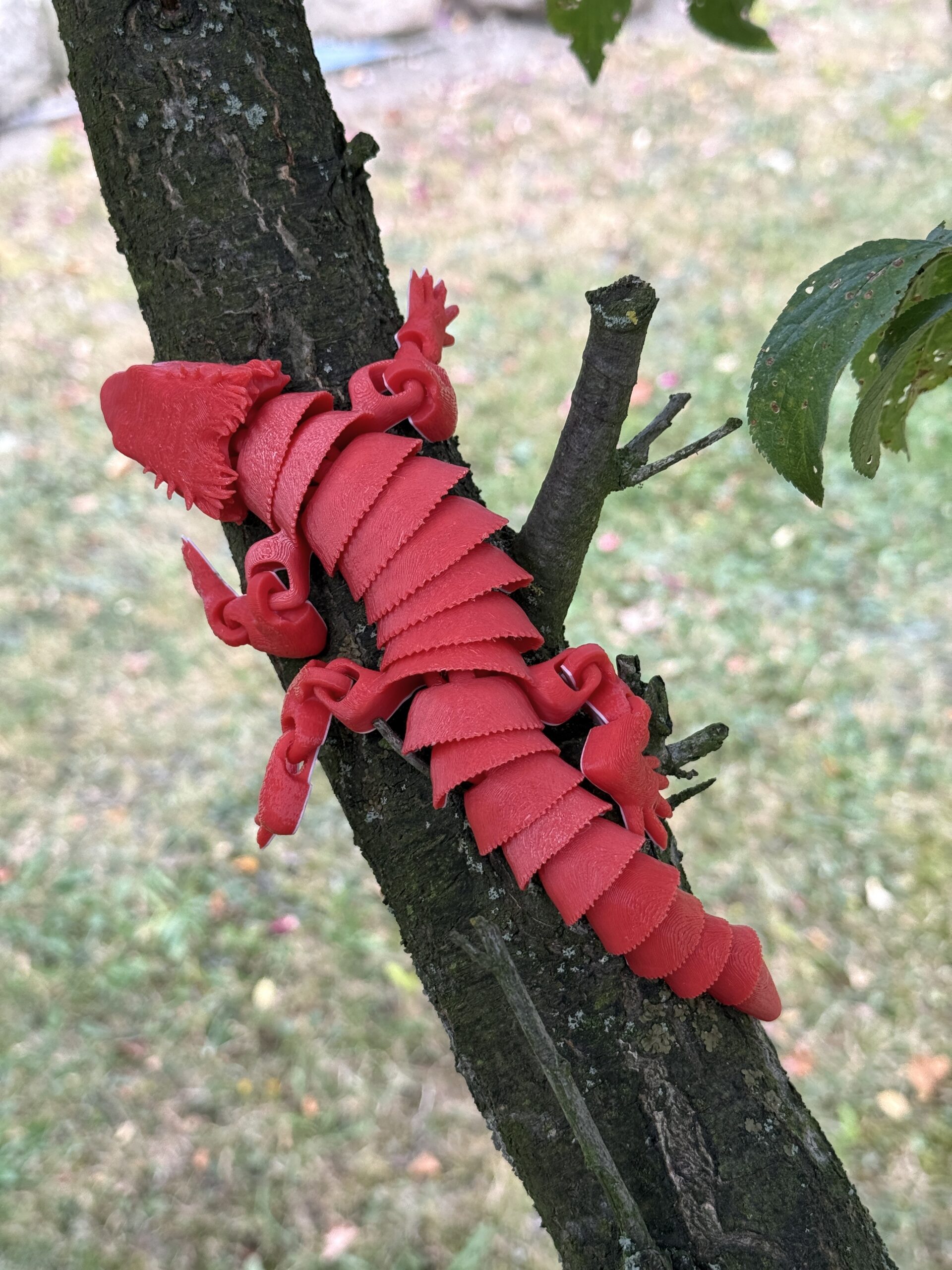 Agama Czerwona - figurka przegubowa, zabawka antystresowa, prezent - obrazek 6