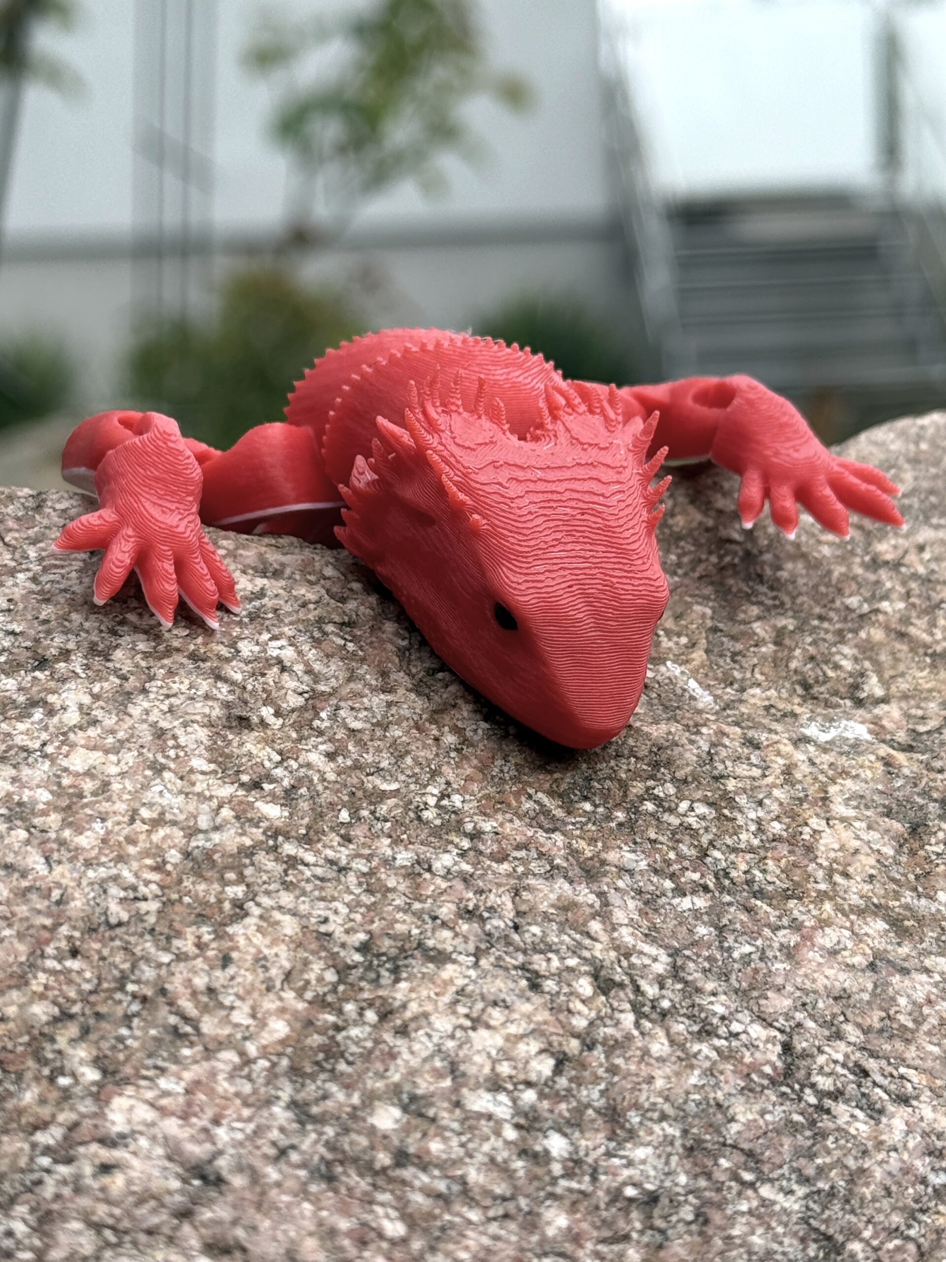 Agama Czerwona - figurka przegubowa, zabawka antystresowa, prezent - obrazek 9