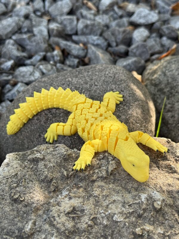 Jaszczurka Uromastyx (Biczogon) przegubowa 3D – pancerny gad z segmentów