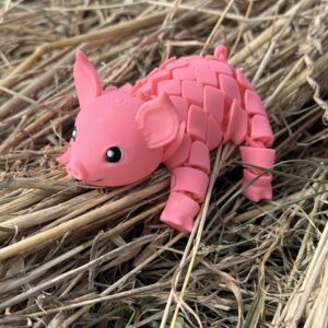 Świnka 3D - ruchoma figurka segmentowa, gadżet dekoracyjny, prezent