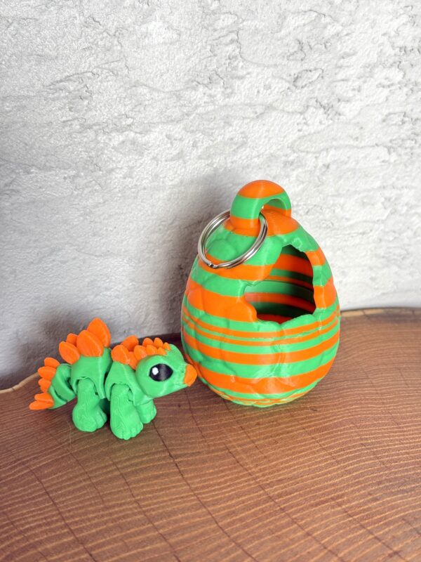 Mini Dinozaur w Jajku – przegubowy, ruchoma figurka, kolorowa niespodzianka - obrazek 5