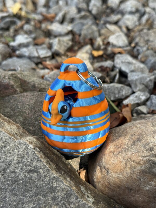 Mini Dinozaur pterodaktyl w Jajku – przegubowy, ruchoma figurka, zabawka - obrazek 10