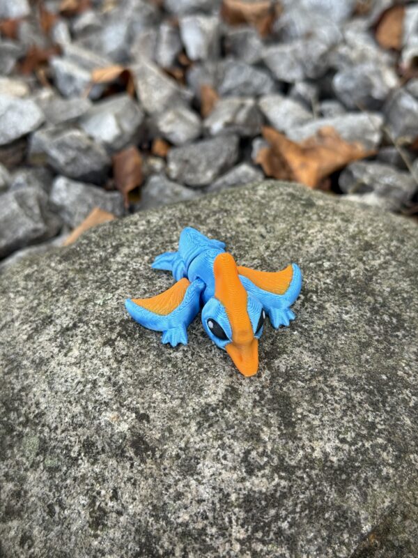 Mini Dinozaur pterodaktyl w Jajku – przegubowy, ruchoma figurka, zabawka - obrazek 14
