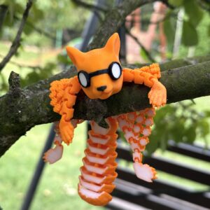 Wiewiórka pilot 3D – antystresowy gadżet do zabawy, ruchoma figurka, zabawka