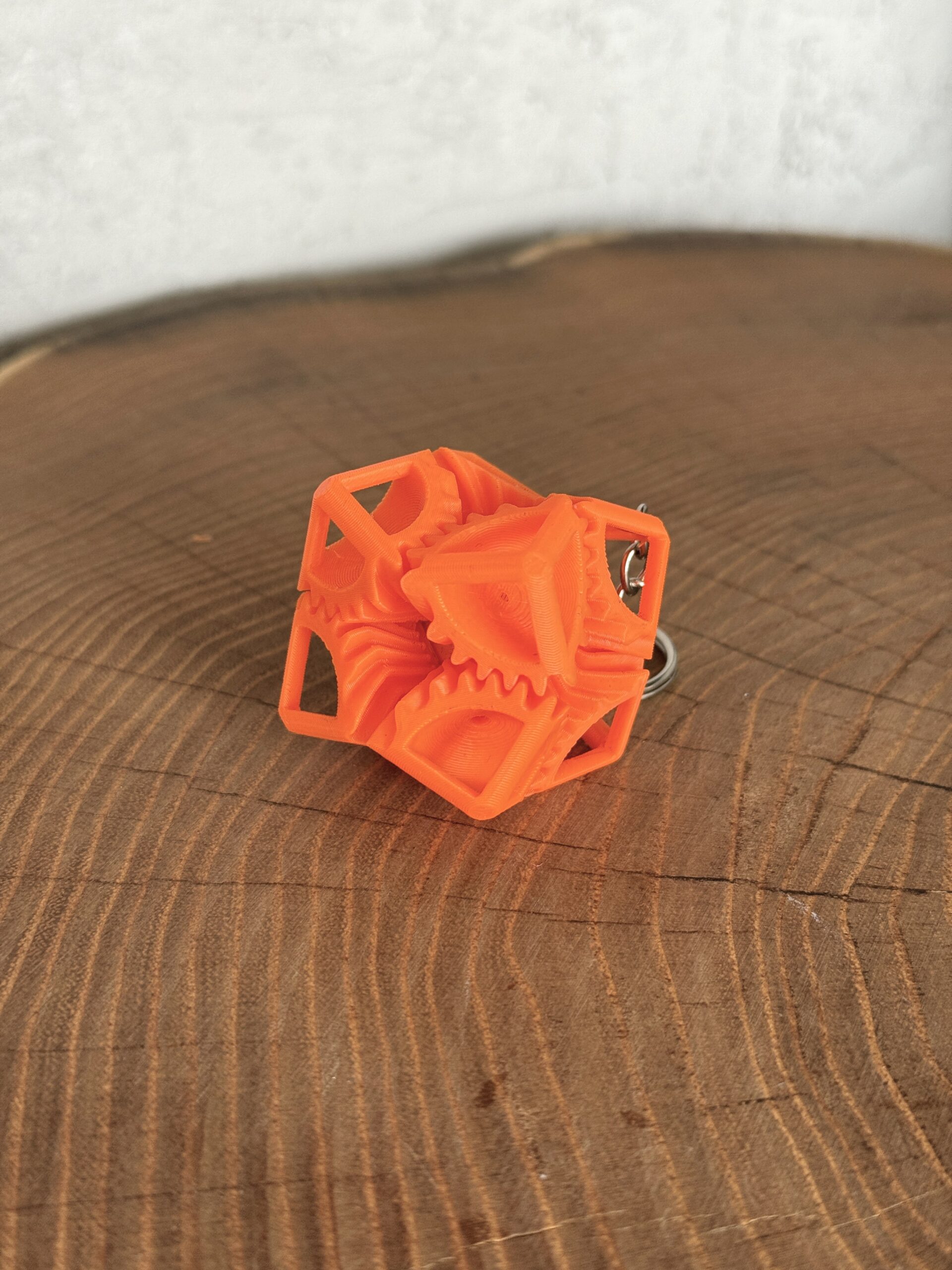 Magiczna Kostka Cube Gear Brelok– mini mechaniczna kostka, zabawka antystresowa - obrazek 6