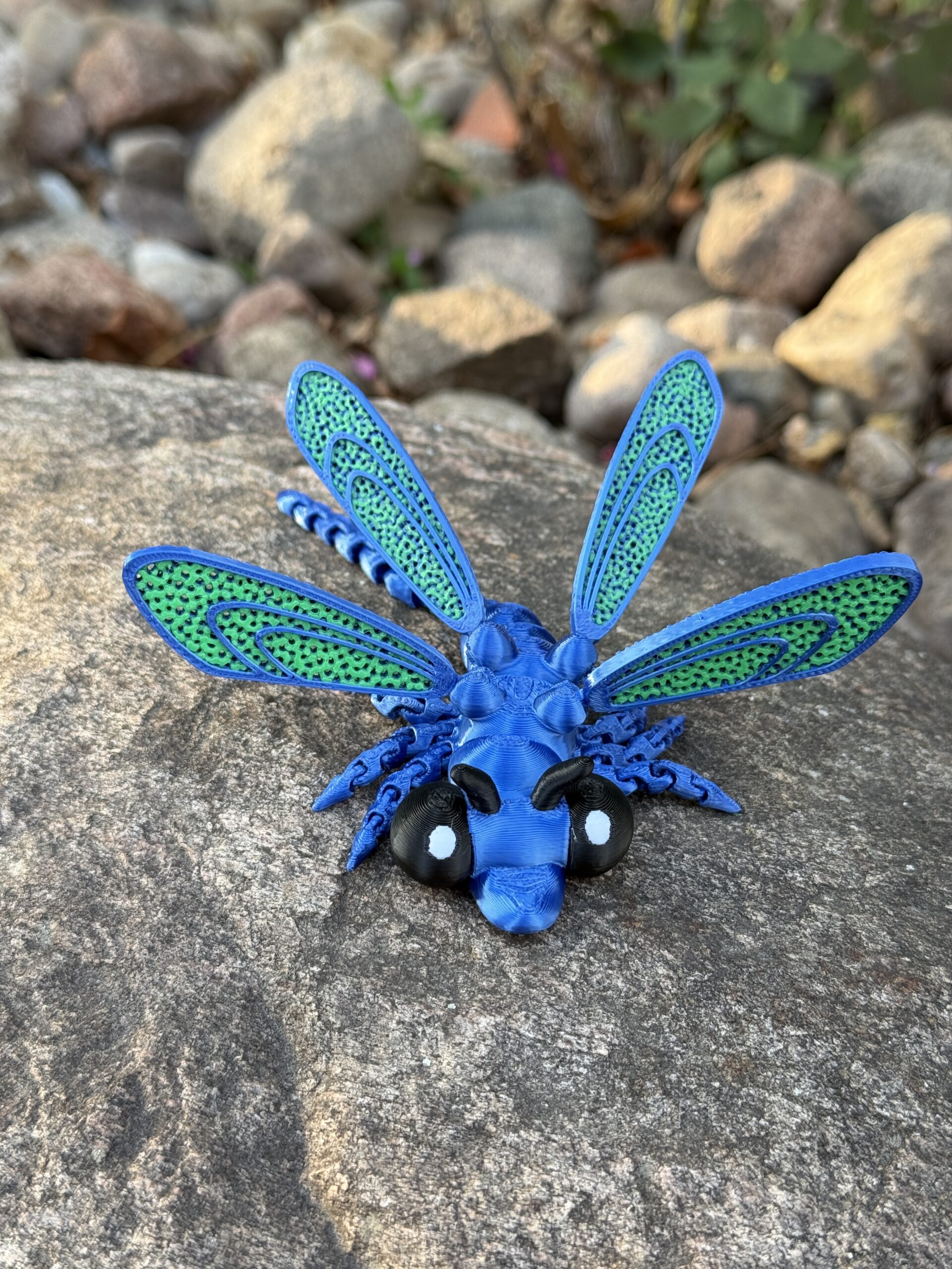 Ważka 3D – ruchoma przegubowa figurka, zabawka, prezent - obrazek 2