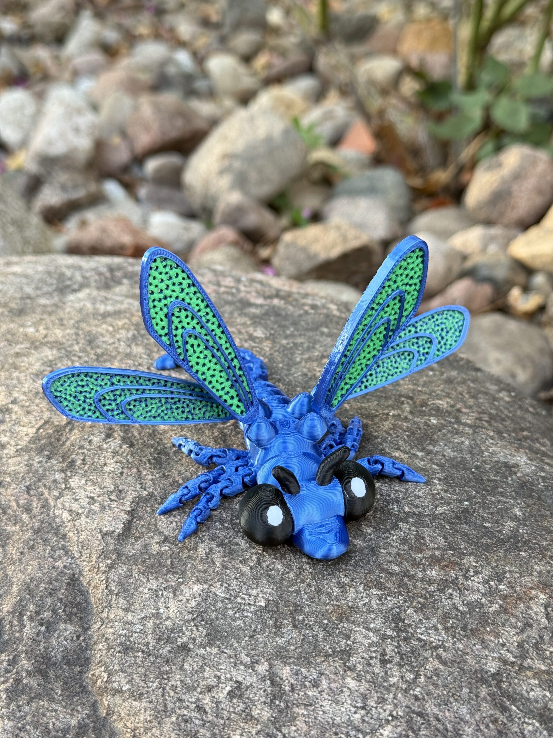 Ważka 3D – ruchoma przegubowa figurka, zabawka, prezent - obrazek 3