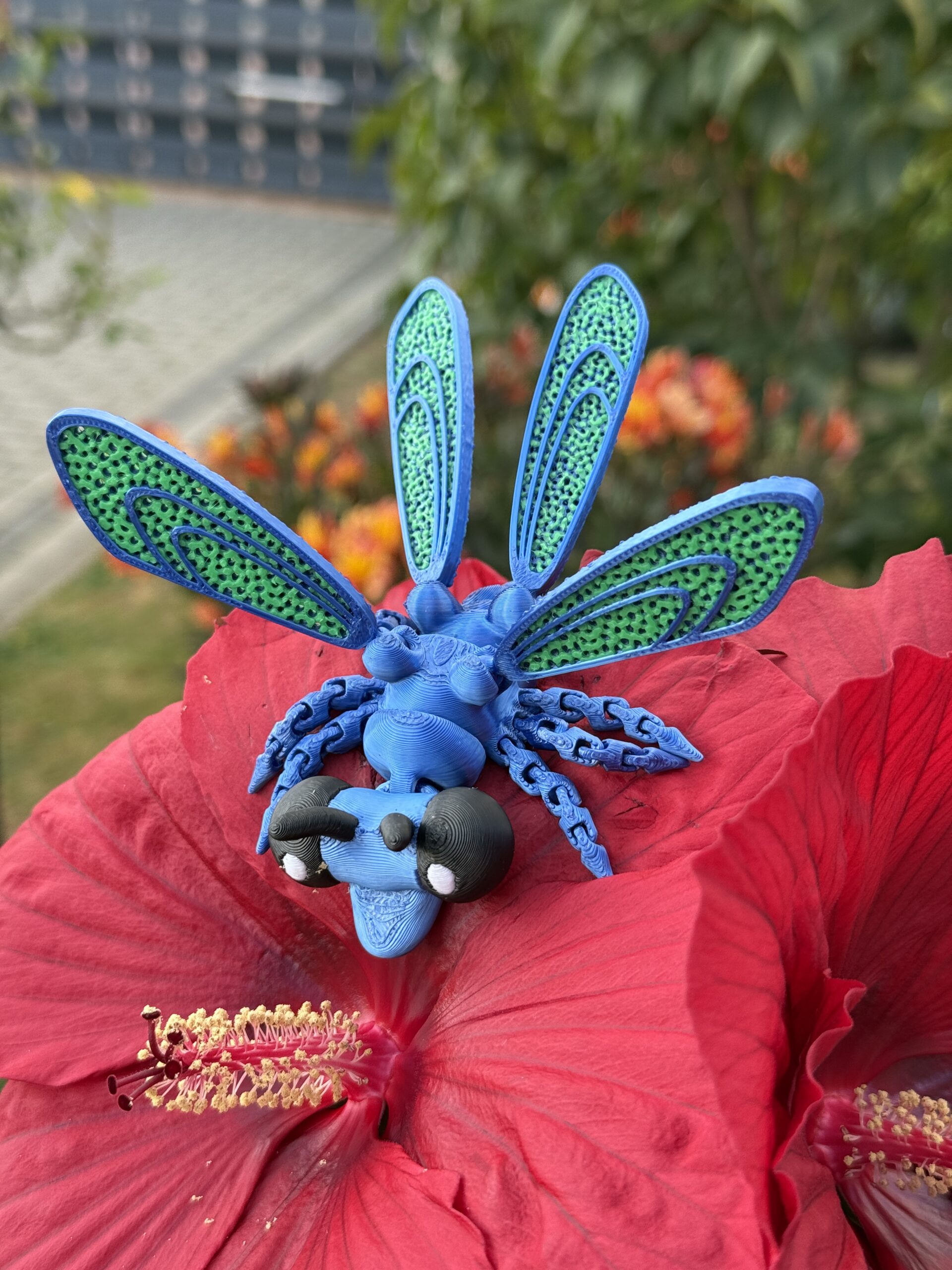 Ważka 3D – ruchoma przegubowa figurka, zabawka, prezent - obrazek 8