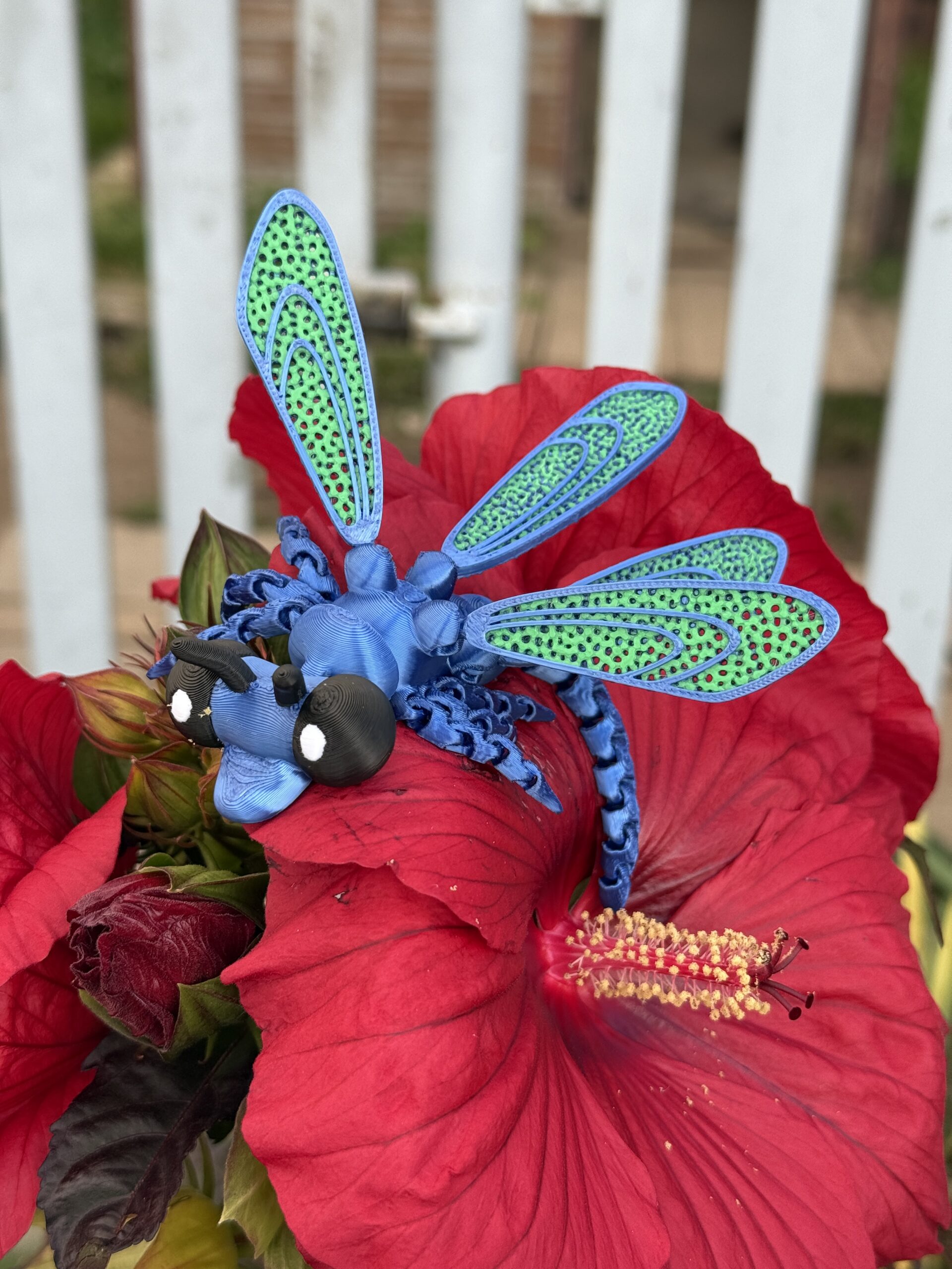 Ważka 3D – ruchoma przegubowa figurka, zabawka, prezent - obrazek 9