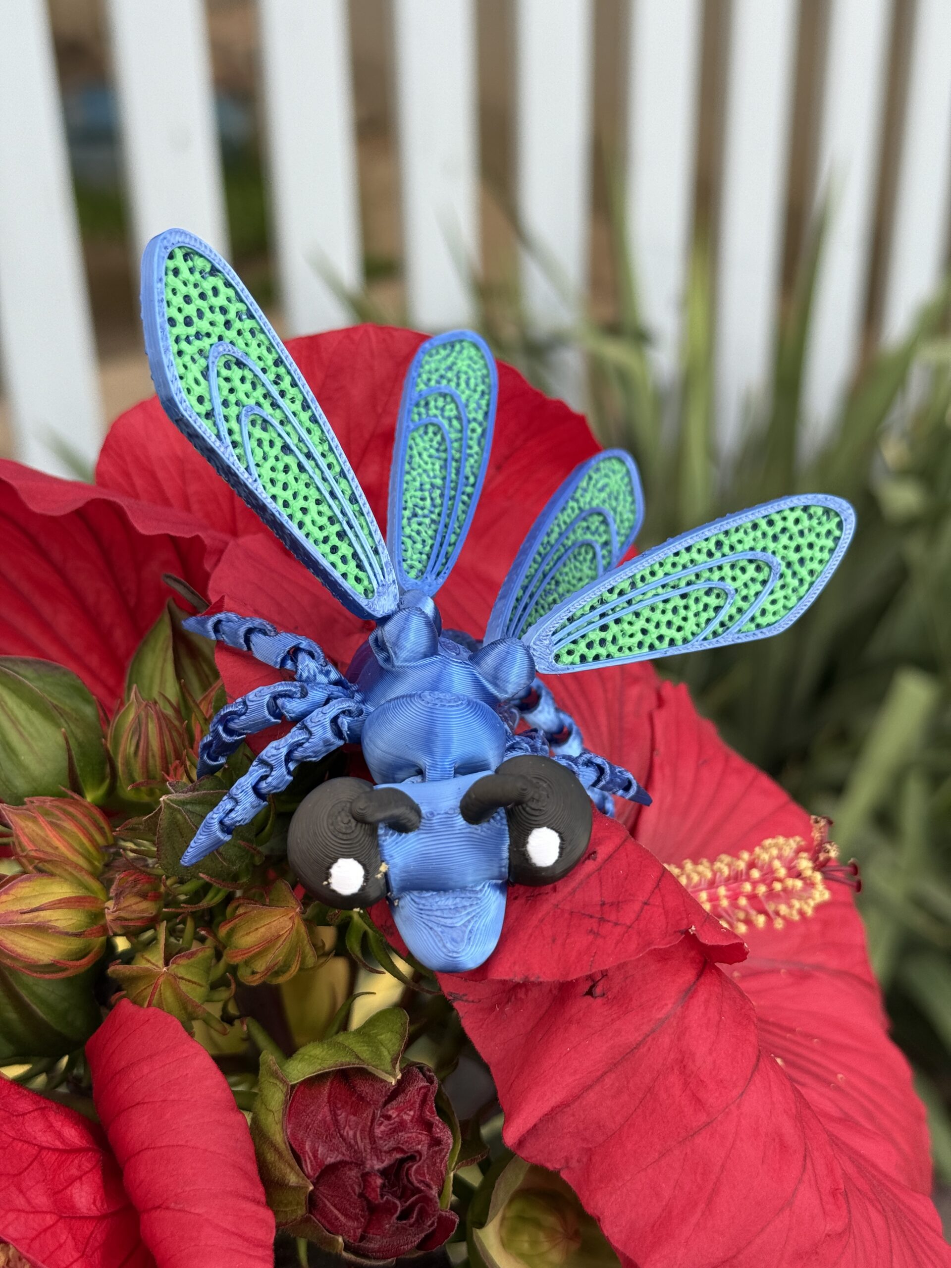 Ważka 3D – ruchoma przegubowa figurka, zabawka, prezent - obrazek 10