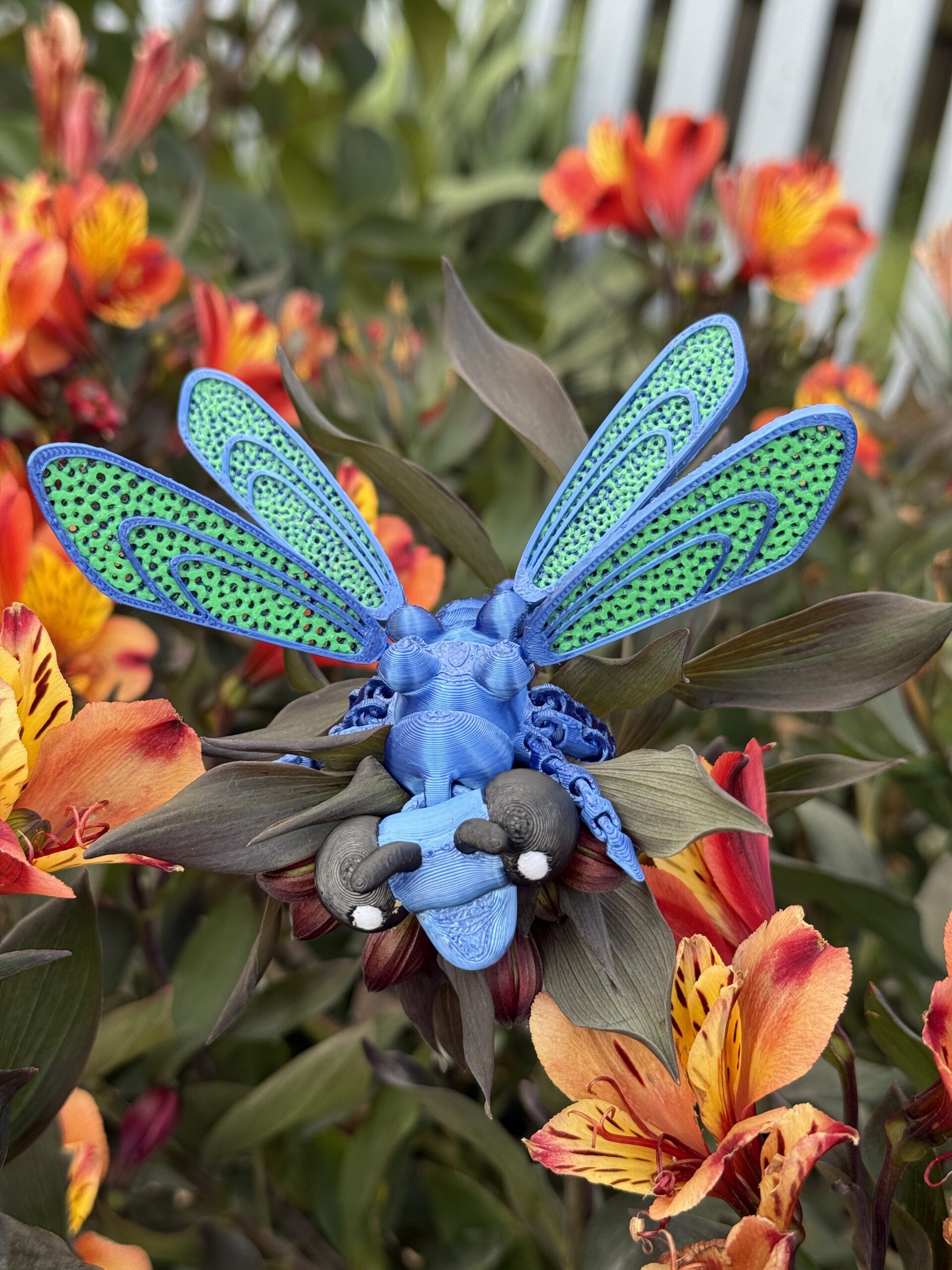 Ważka 3D – ruchoma przegubowa figurka, zabawka, prezent - obrazek 11