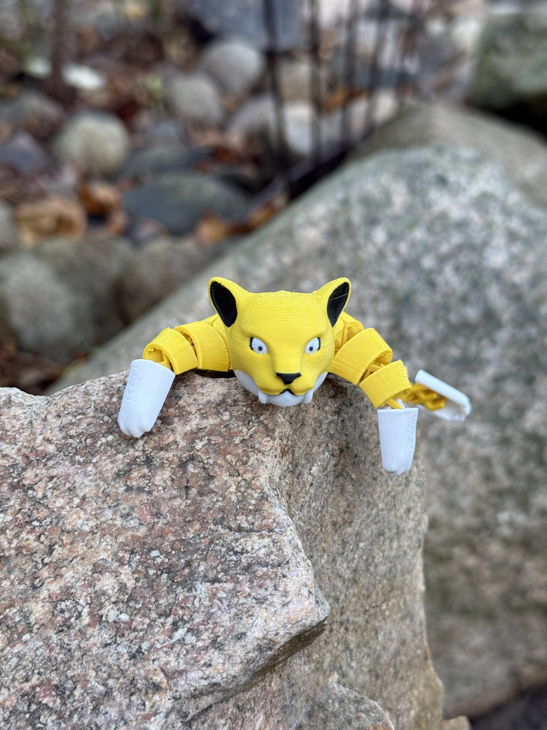 Tygrys Szablozębny 3D, segmentowo-przegubowy, ruchoma figurka, prezent, zabawka - obrazek 6