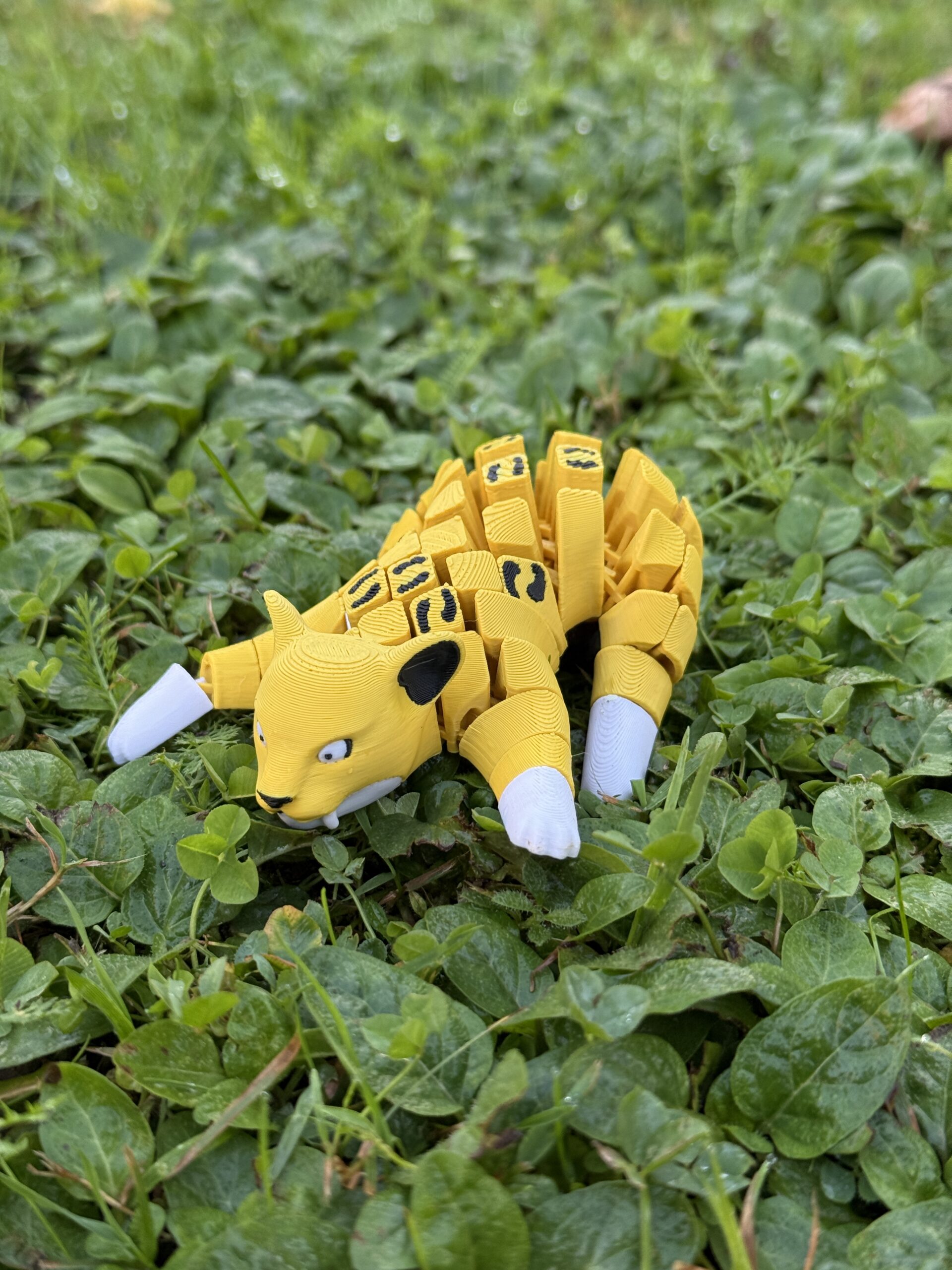 Tygrys Szablozębny 3D, segmentowo-przegubowy, ruchoma figurka, prezent, zabawka - obrazek 12