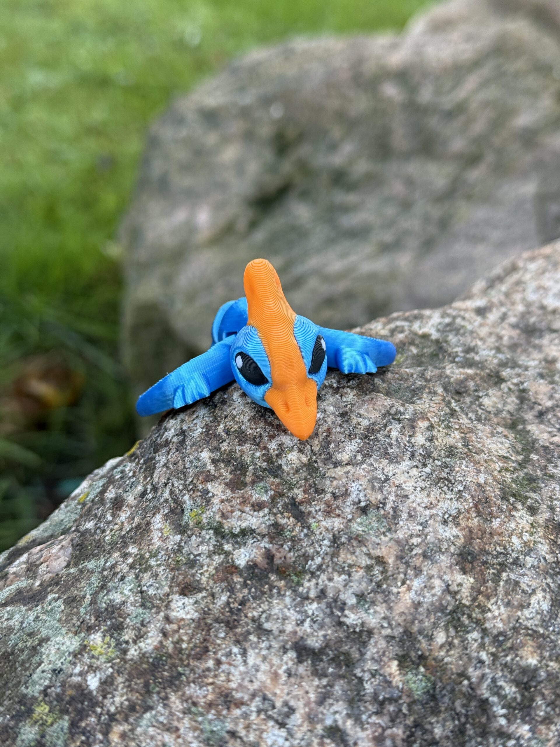 Pterodaktyl Baby 3D przegubowy, brelok – mała kieszonkowa figurka, zabawka - obrazek 5