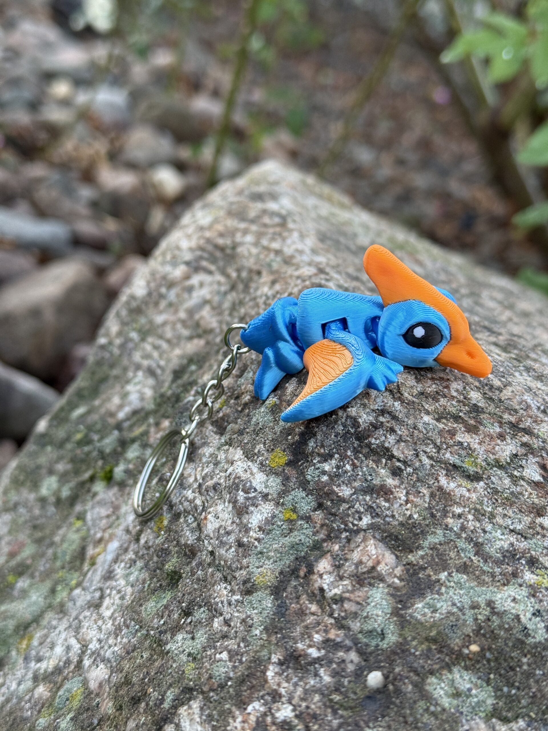 Pterodaktyl Baby 3D przegubowy, brelok – mała kieszonkowa figurka, zabawka - obrazek 6