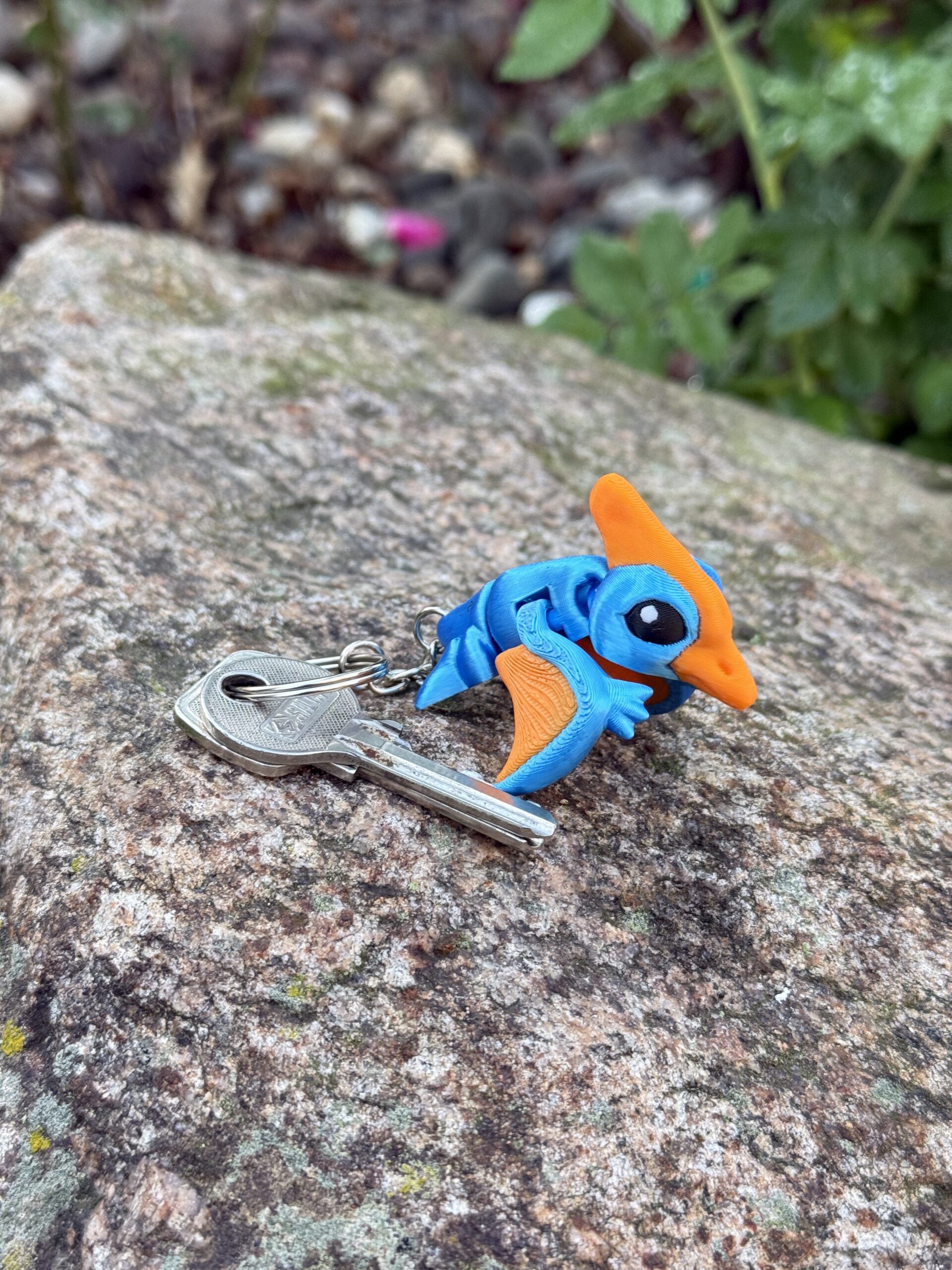 Pterodaktyl Baby 3D przegubowy, brelok – mała kieszonkowa figurka, zabawka - obrazek 8