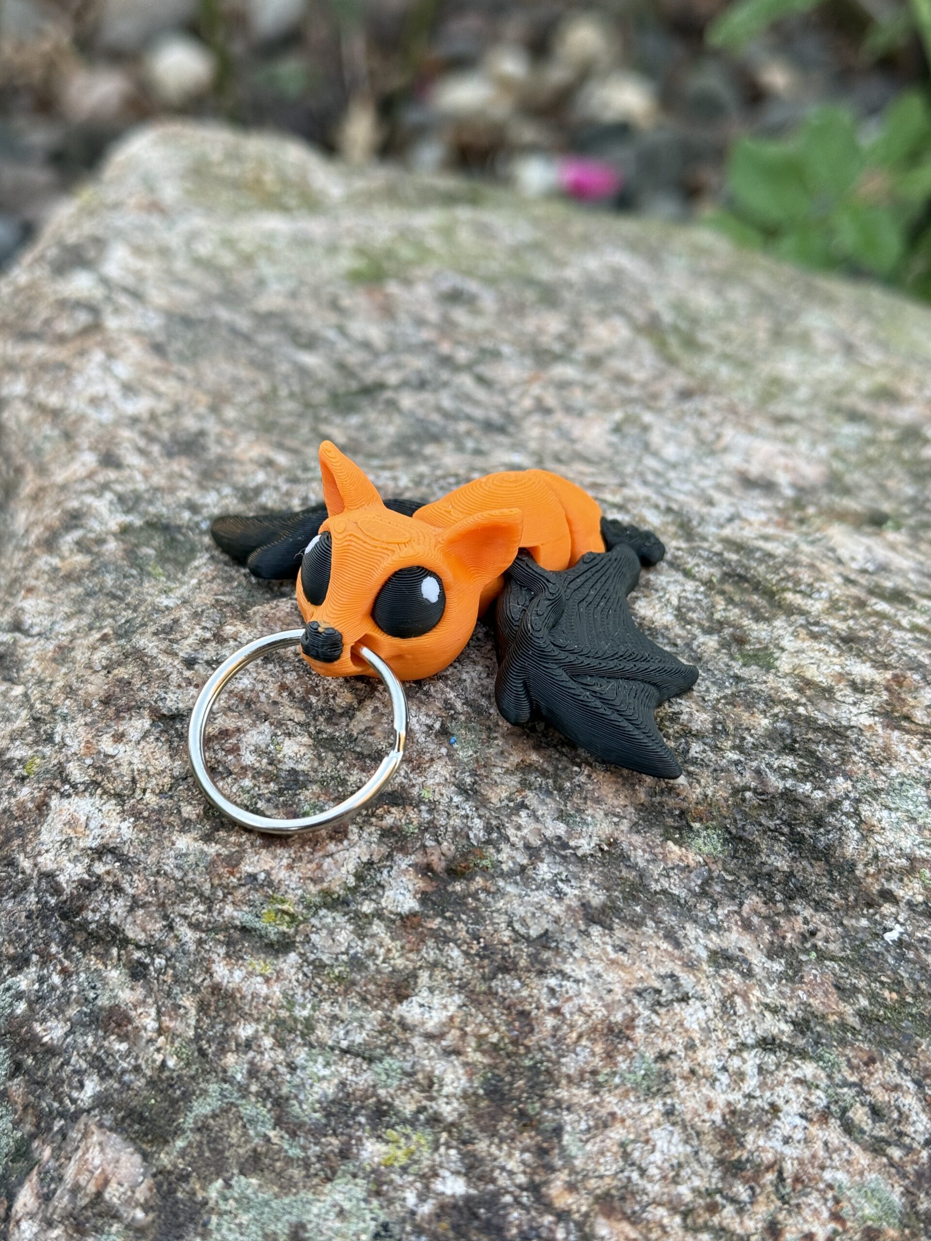 Nietoperz 3D przegubowy, brelok – mała kieszonkowa figurka, zabawka - obrazek 7