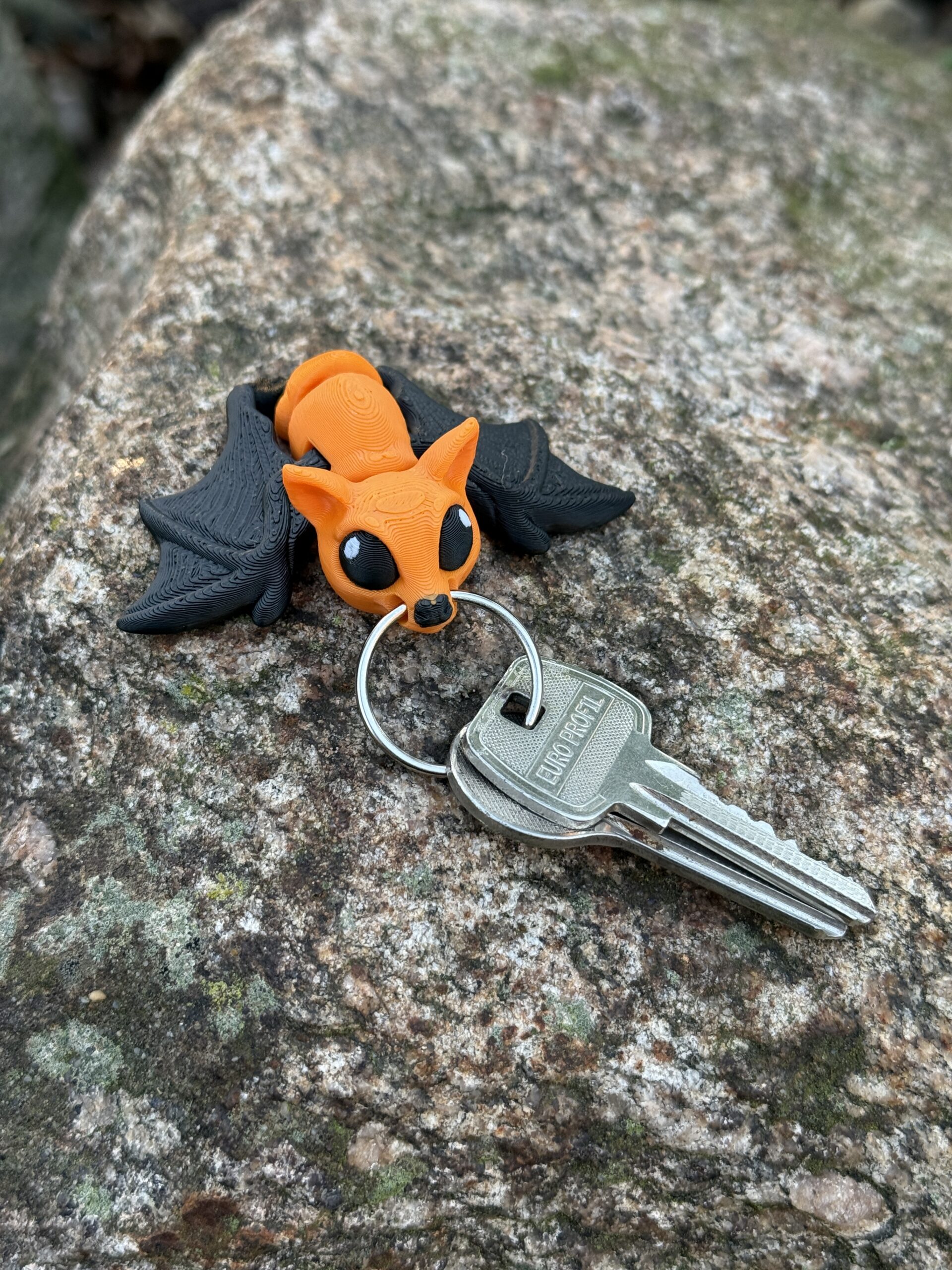 Nietoperz 3D przegubowy, brelok – mała kieszonkowa figurka, zabawka - obrazek 8