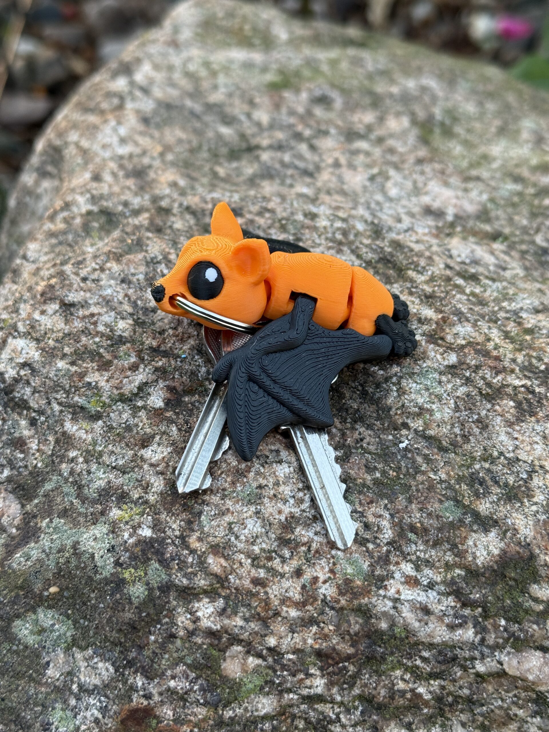 Nietoperz 3D przegubowy, brelok – mała kieszonkowa figurka, zabawka - obrazek 9