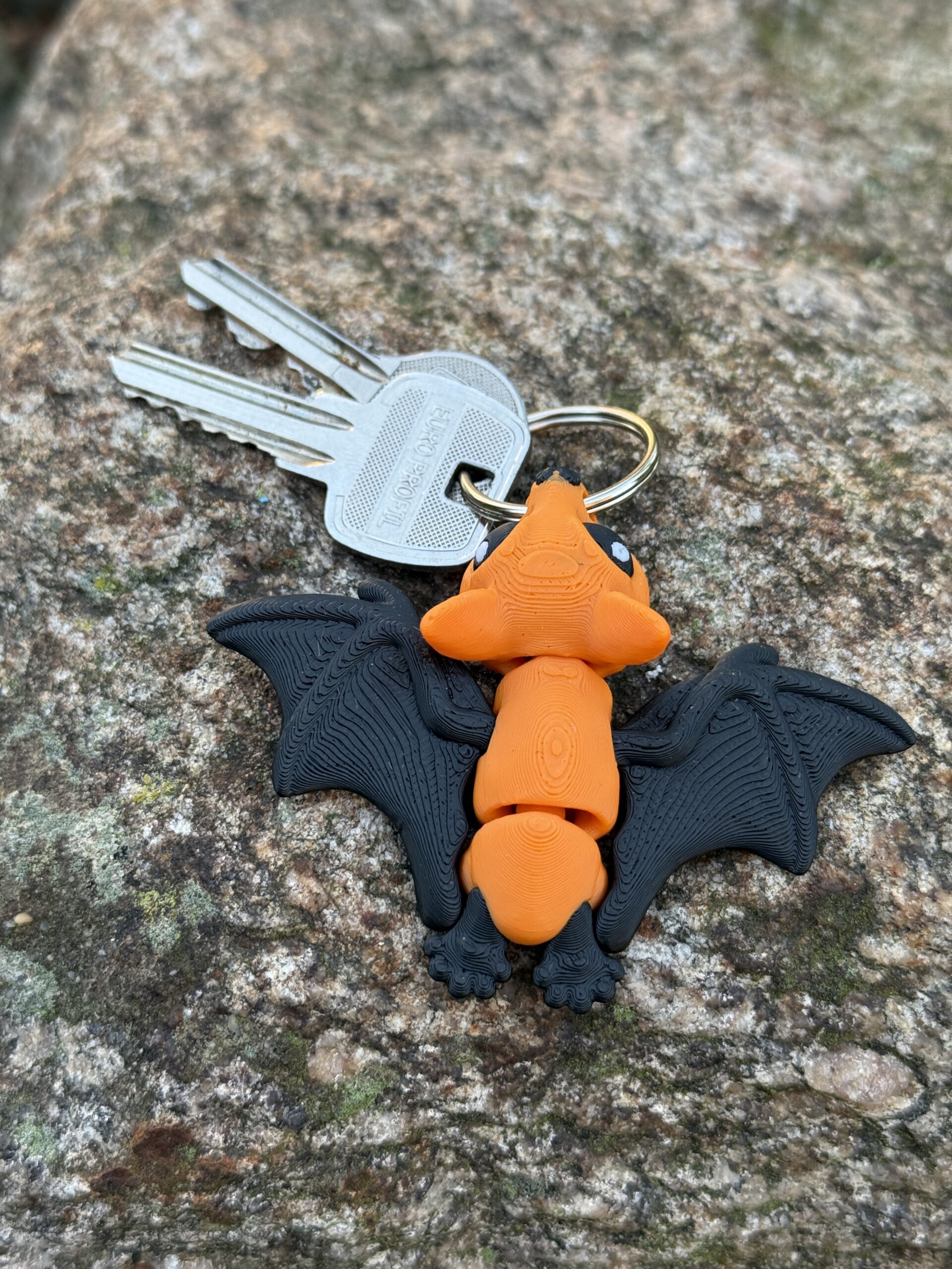 Nietoperz 3D przegubowy, brelok – mała kieszonkowa figurka, zabawka - obrazek 10