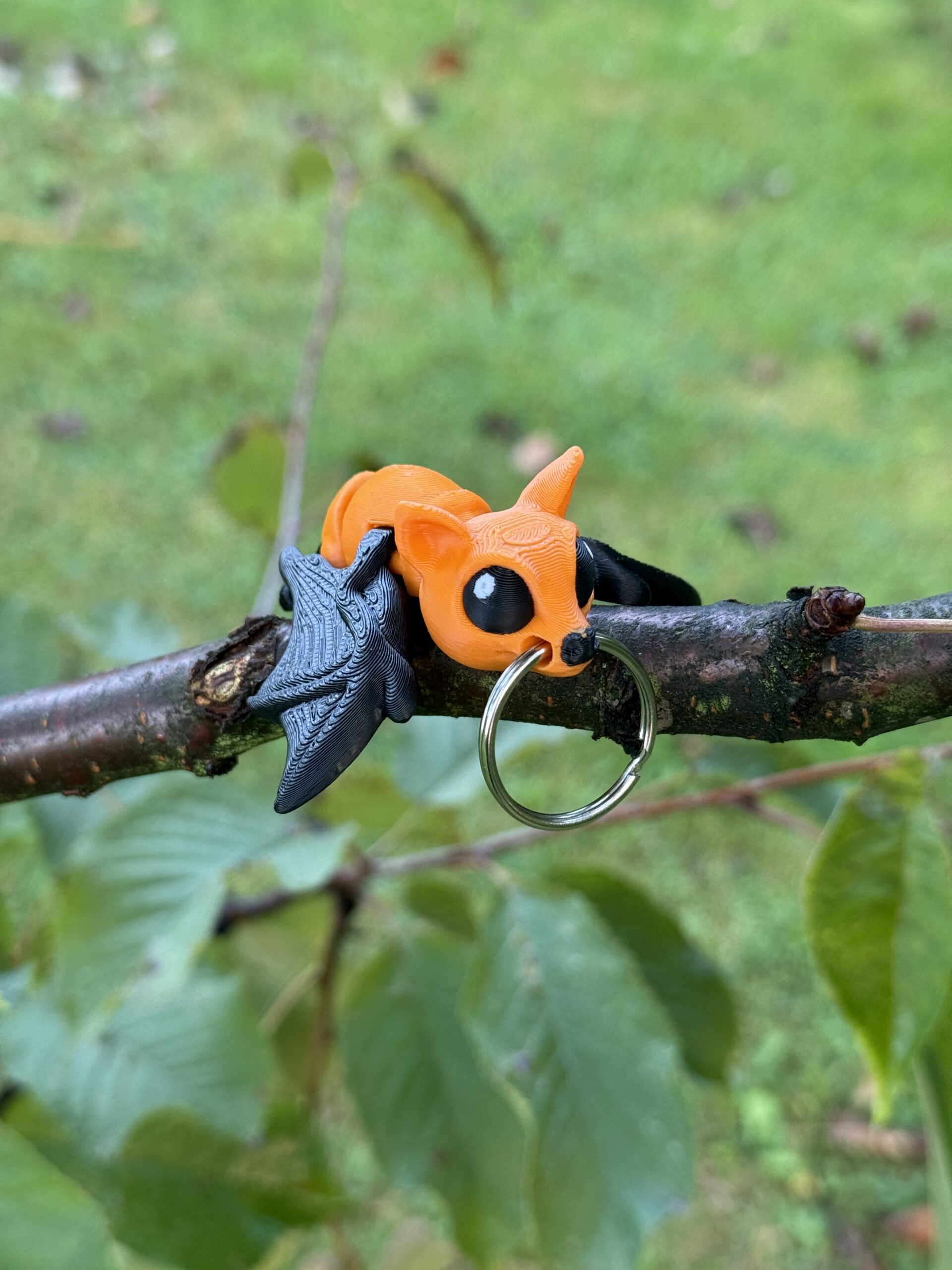 Nietoperz 3D przegubowy, brelok – mała kieszonkowa figurka, zabawka - obrazek 11