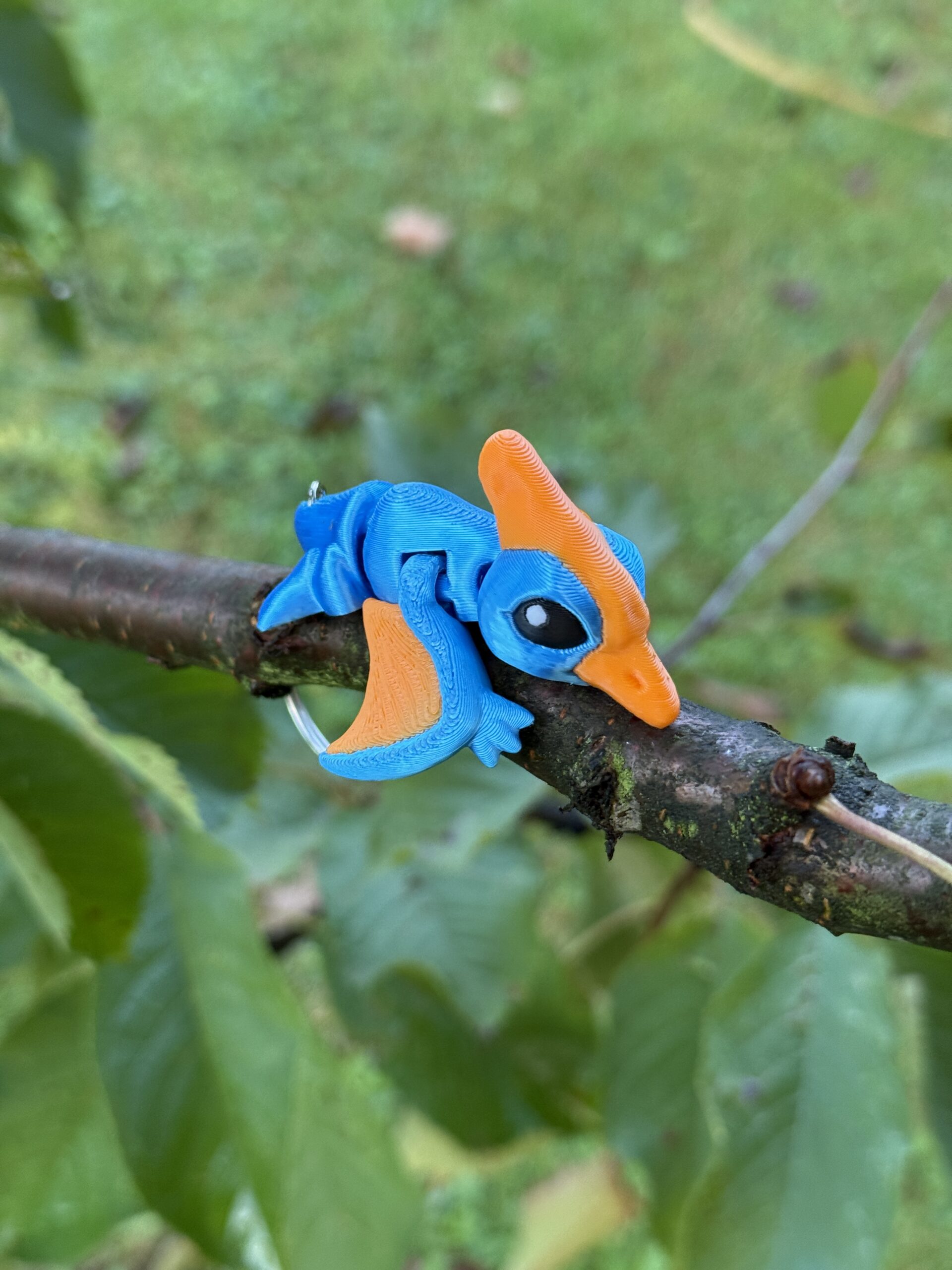 Pterodaktyl Baby 3D przegubowy, brelok – mała kieszonkowa figurka, zabawka - obrazek 12