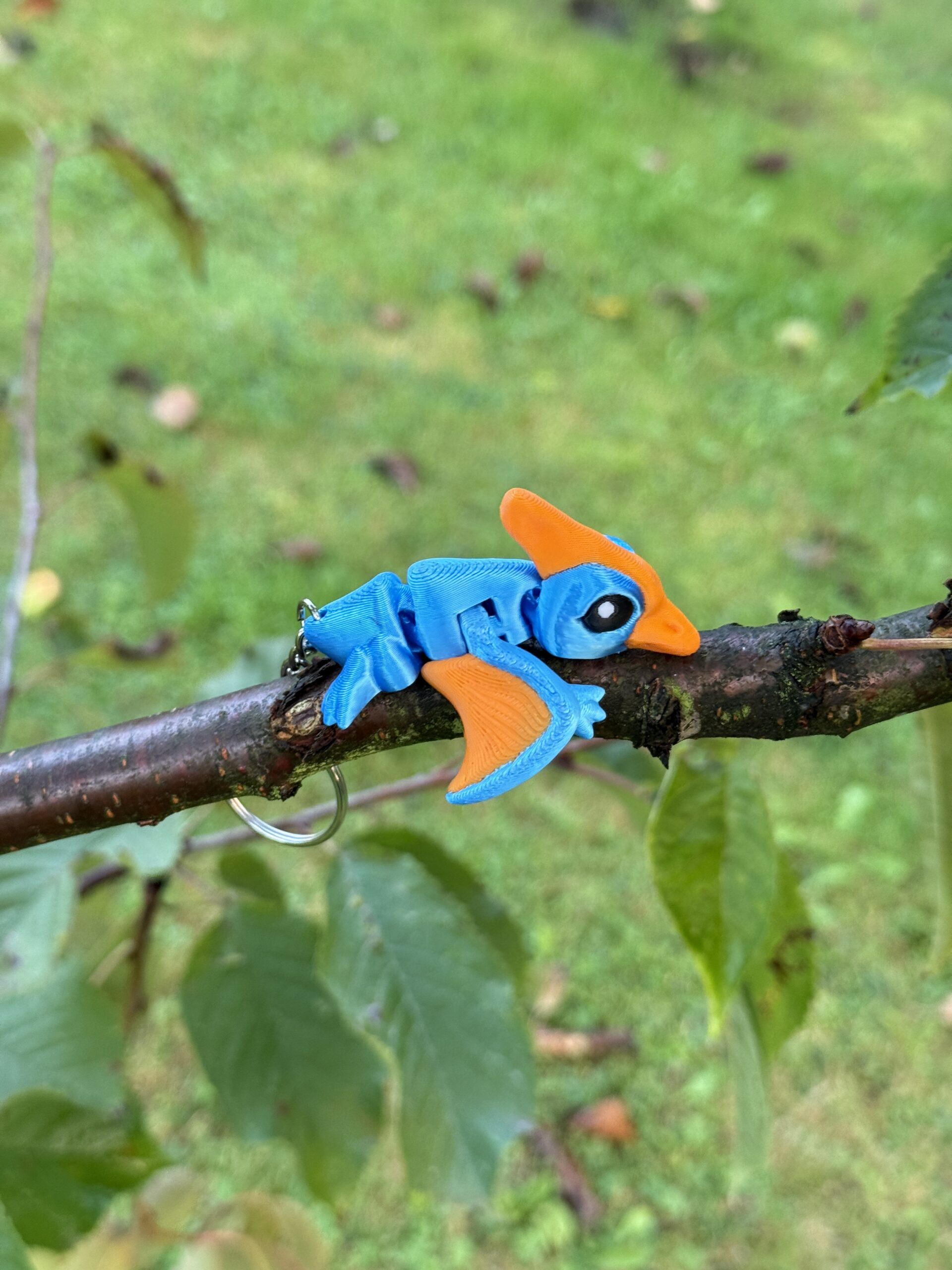 Pterodaktyl Baby 3D przegubowy, brelok – mała kieszonkowa figurka, zabawka - obrazek 13