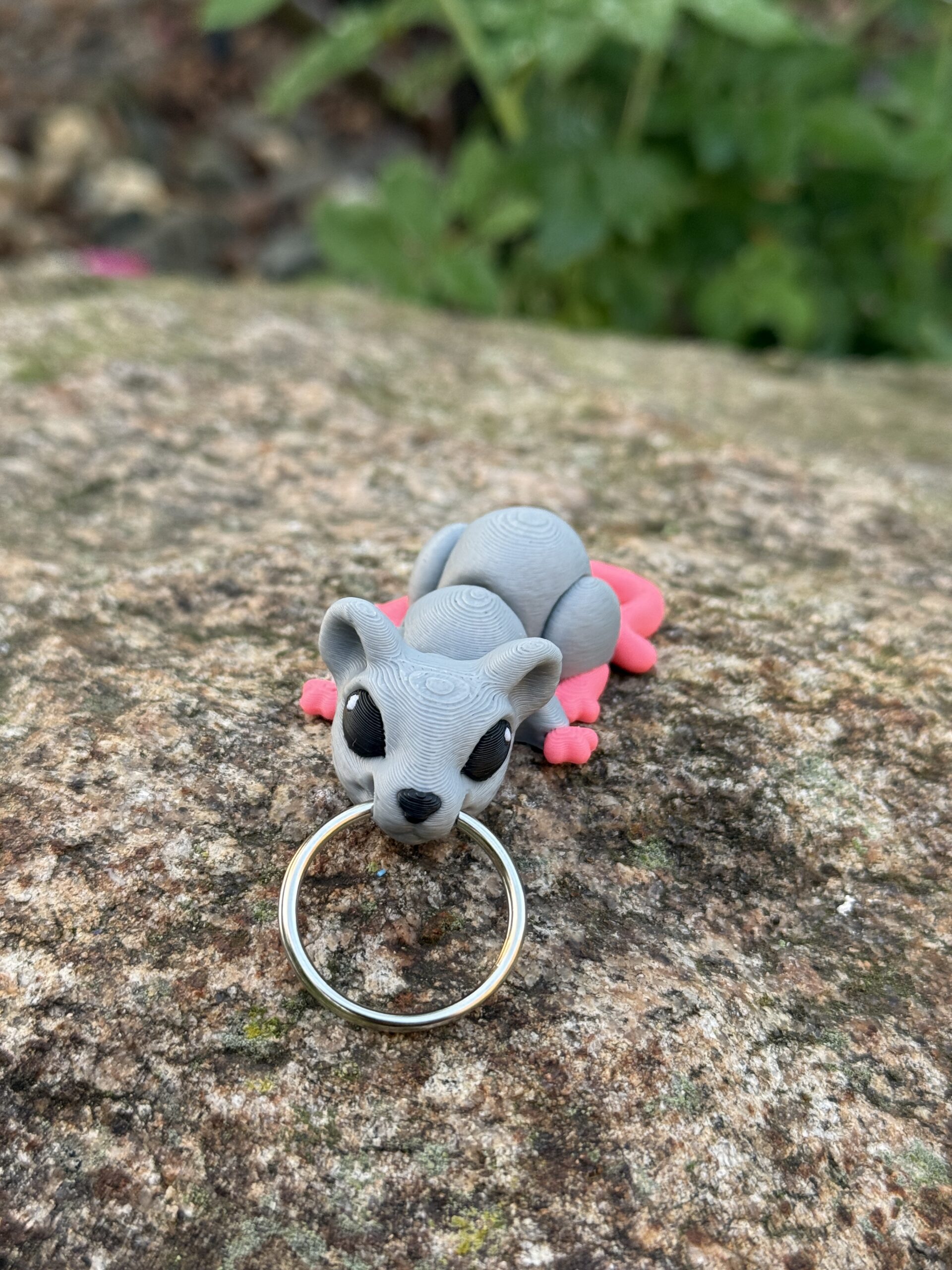 Myszka, mysz 3D przegubowa, brelok – mała kieszonkowa figurka, zabawka - obrazek 6