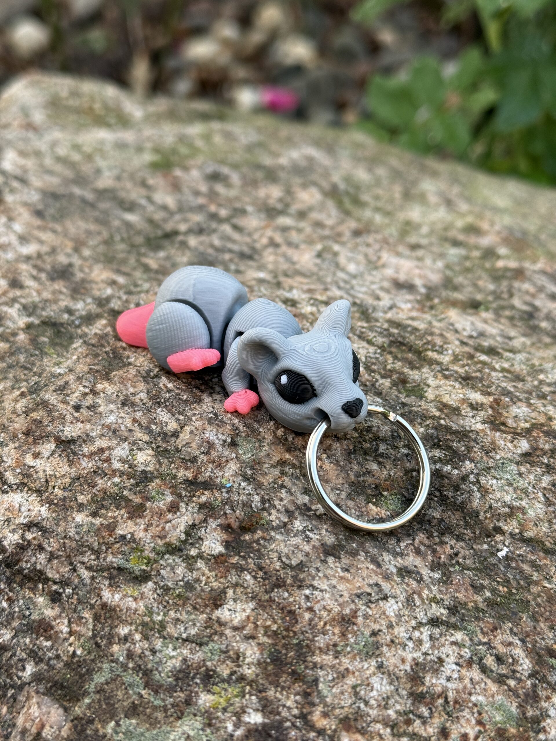 Myszka, mysz 3D przegubowa, brelok – mała kieszonkowa figurka, zabawka - obrazek 7