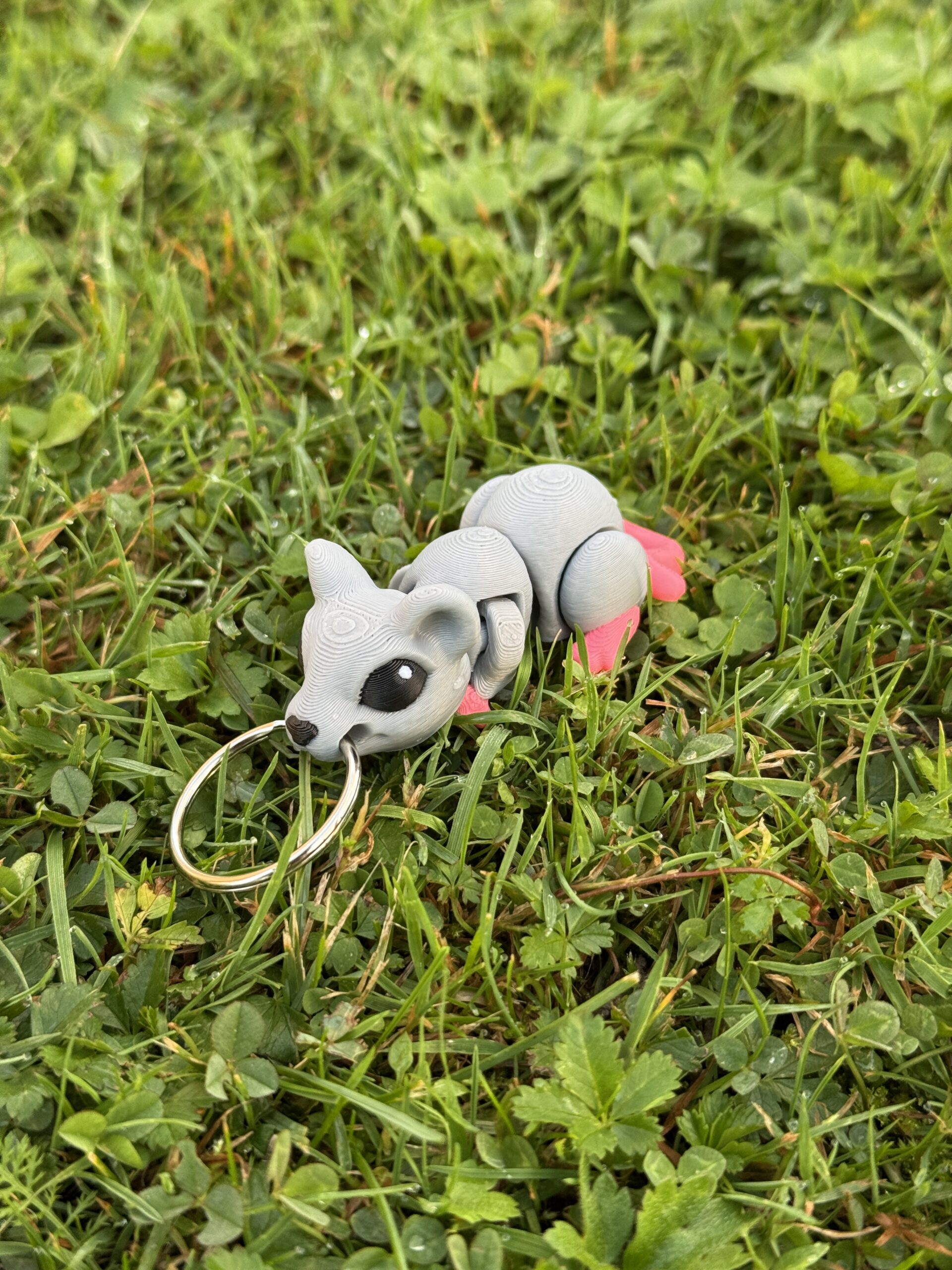 Myszka, mysz 3D przegubowa, brelok – mała kieszonkowa figurka, zabawka - obrazek 11