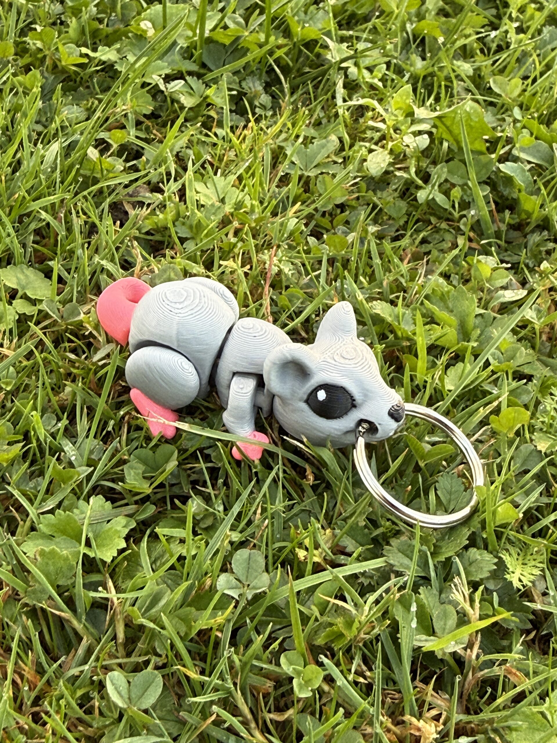 Myszka, mysz 3D przegubowa, brelok – mała kieszonkowa figurka, zabawka - obrazek 12