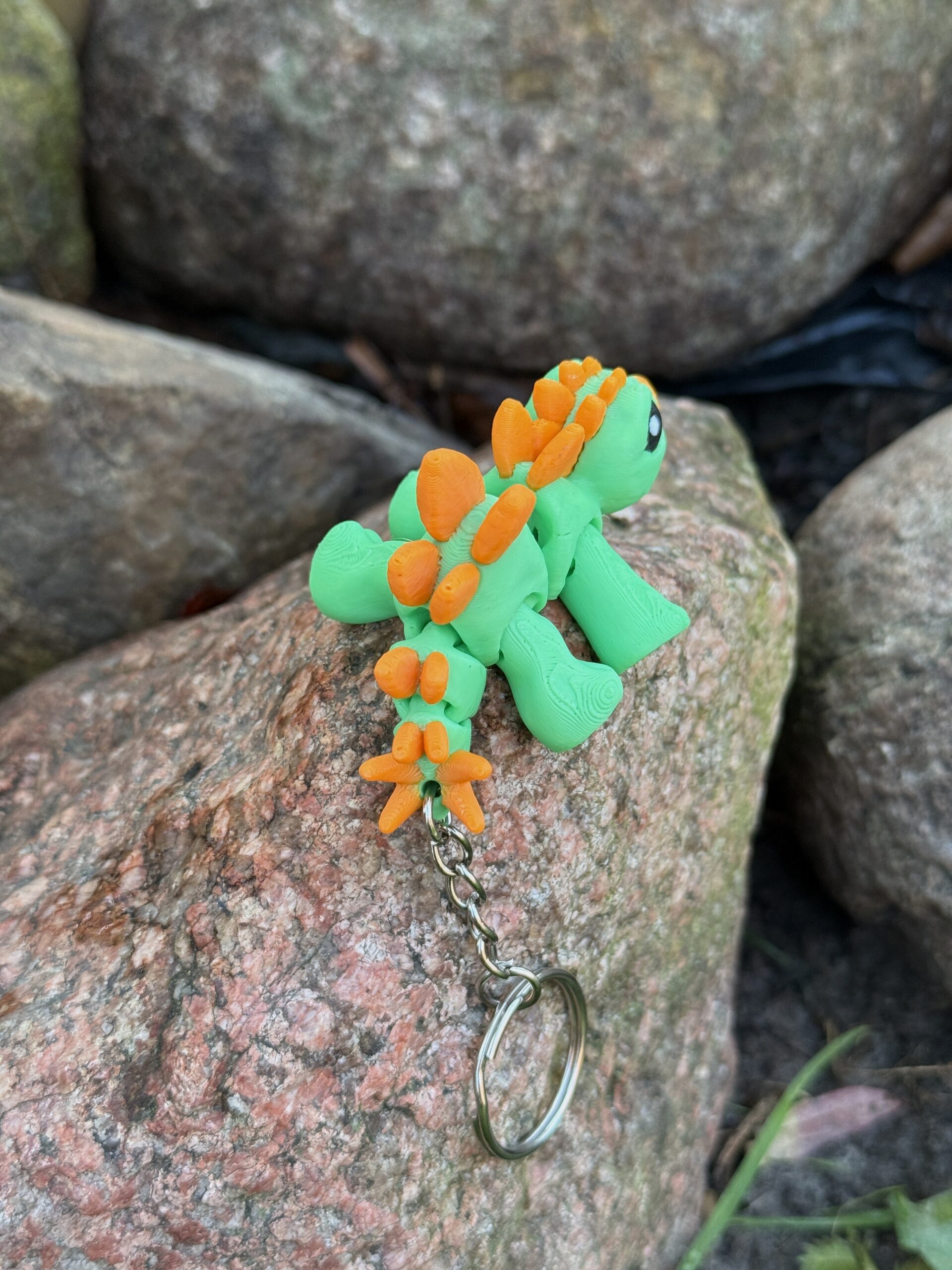 Dinozaur Baby 3D przegubowy, brelok – mała kieszonkowa figurka, zabawka - obrazek 15