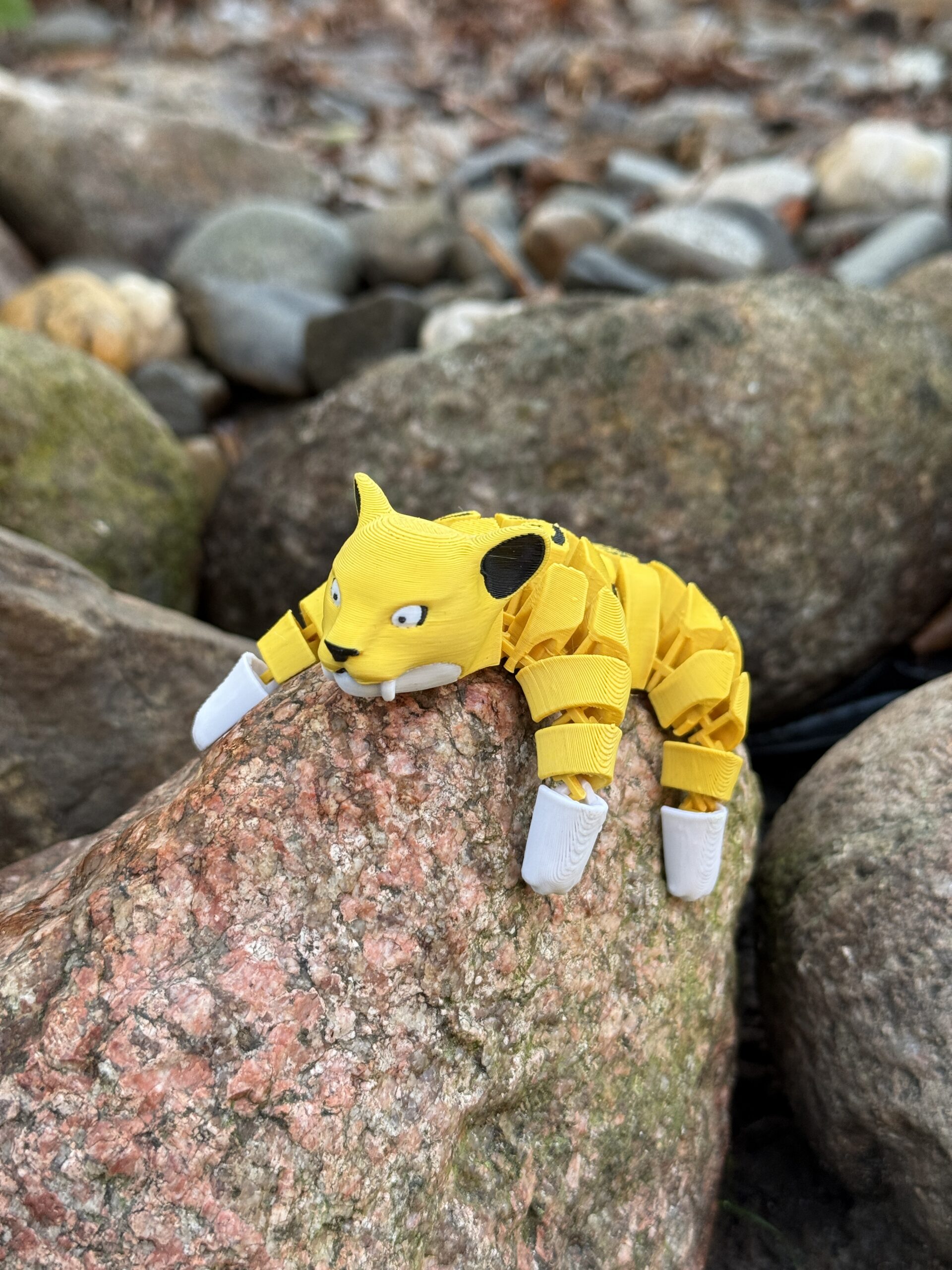 Tygrys Szablozębny 3D, segmentowo-przegubowy, ruchoma figurka, prezent, zabawka - obrazek 14